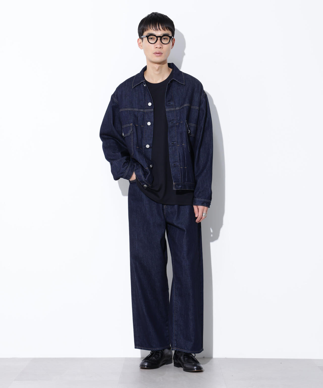 AUTHENコラボ SILKNIZED DENIM ワイドレッグ(セットアップ可) 6685227216
