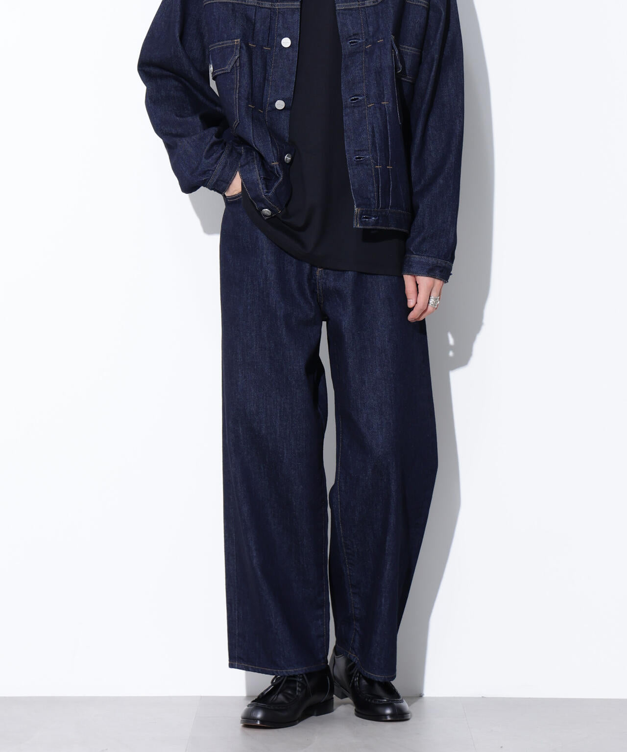 AUTHENコラボ SILKNIZED DENIM ワイドレッグ(セットアップ可) 6685227216