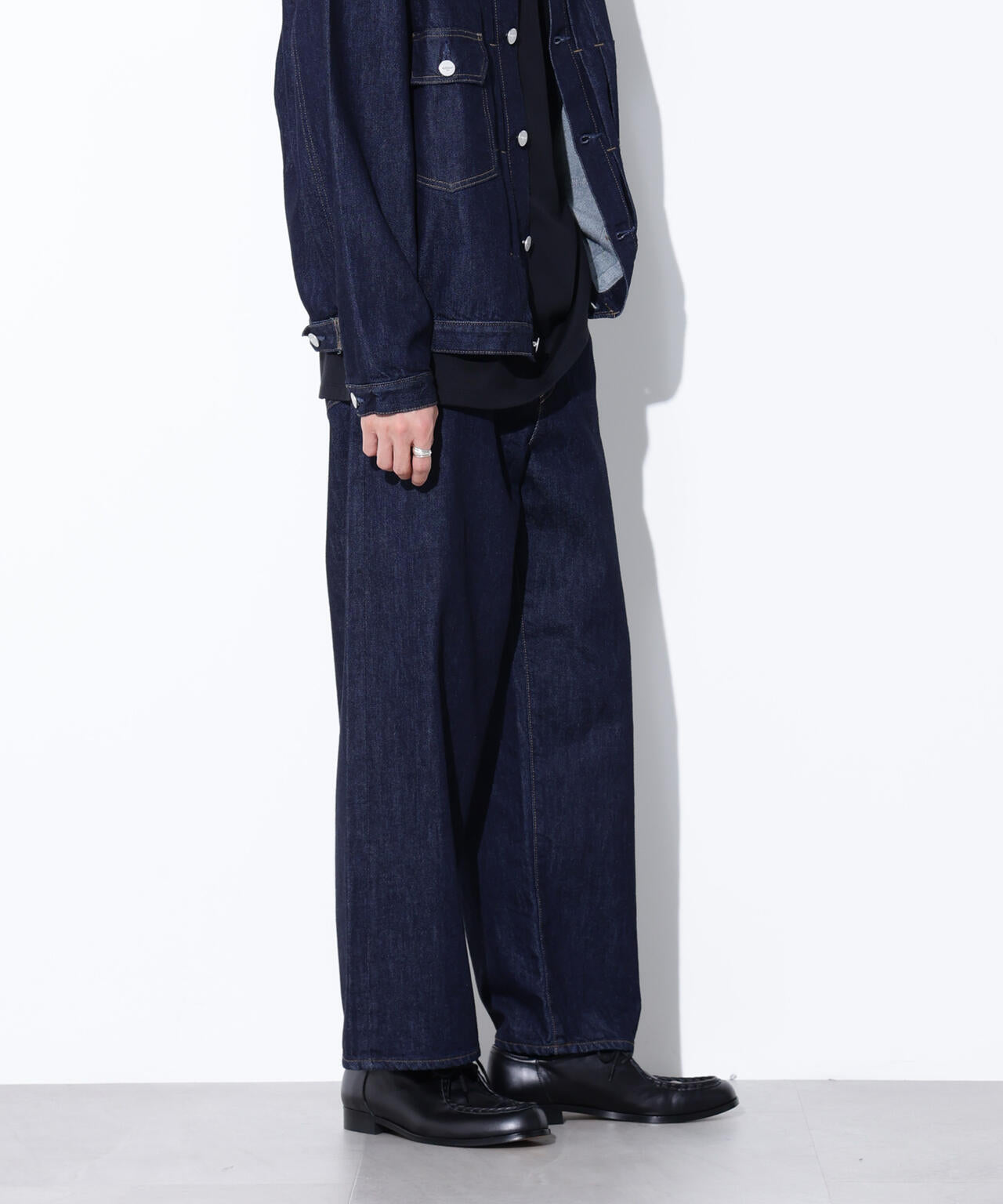 AUTHENコラボ SILKNIZED DENIM ワイドレッグ(セットアップ可) 6685227216