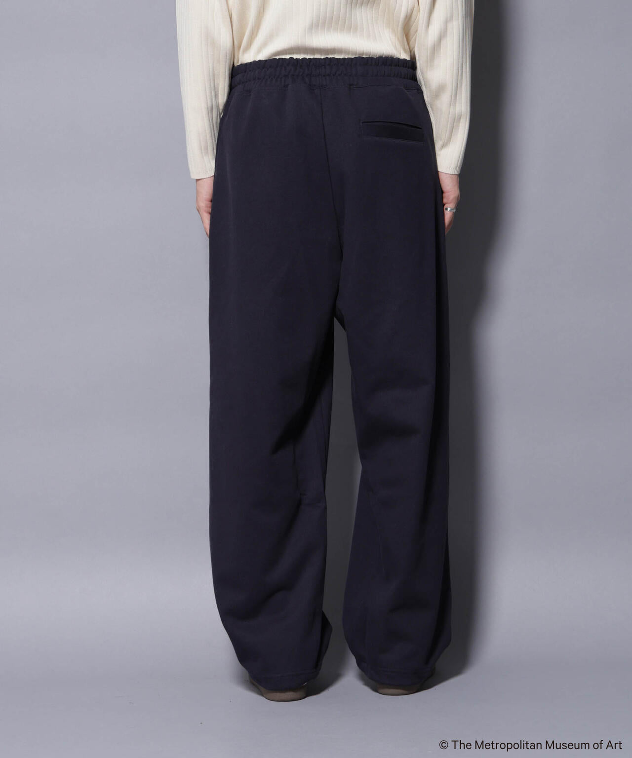 「The Met」ロゴ刺繍 2WAYワイドスウェットパンツ(セットアップ可) 6685227229