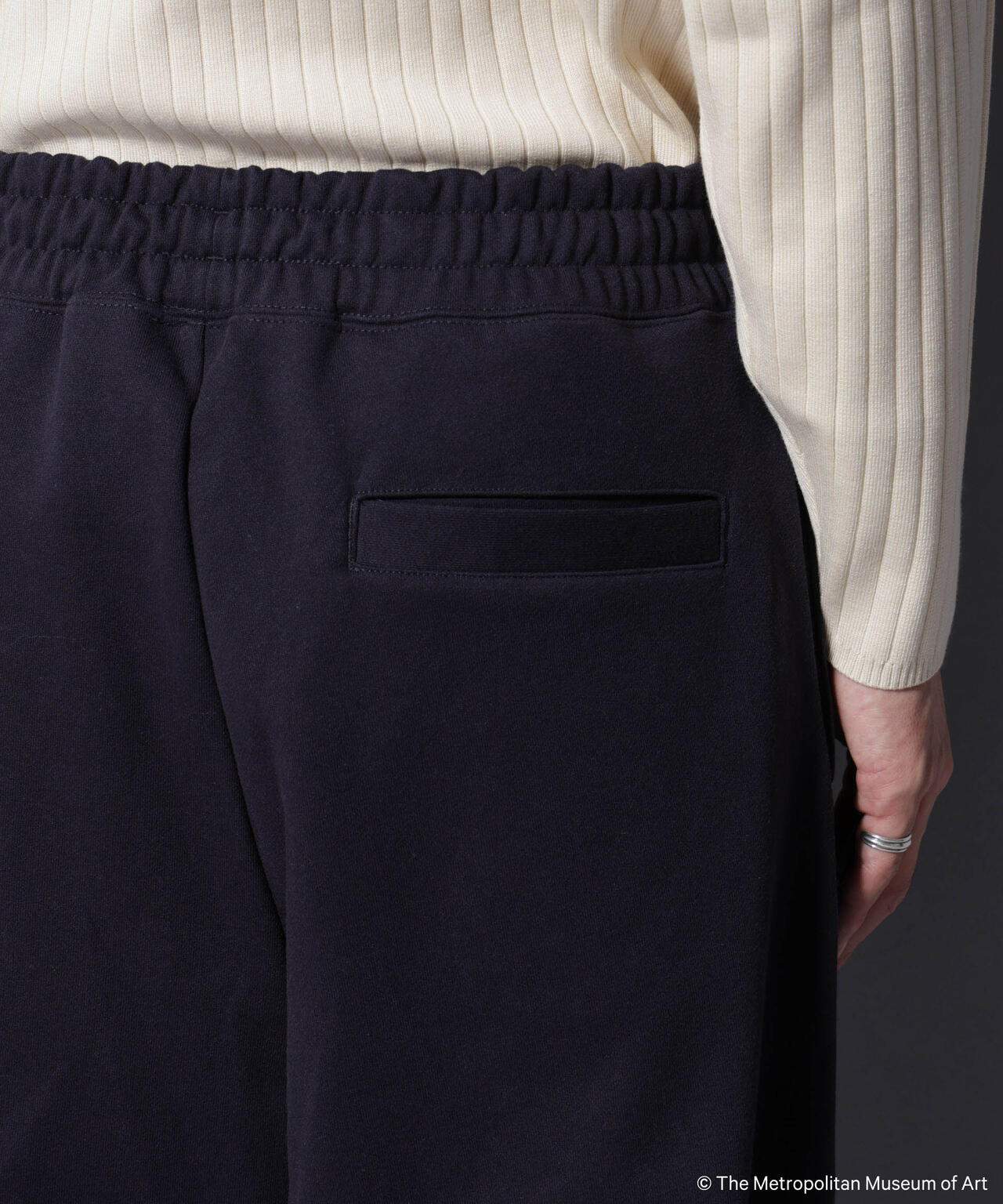 「The Met」ロゴ刺繍 2WAYワイドスウェットパンツ(セットアップ可) 6685227229