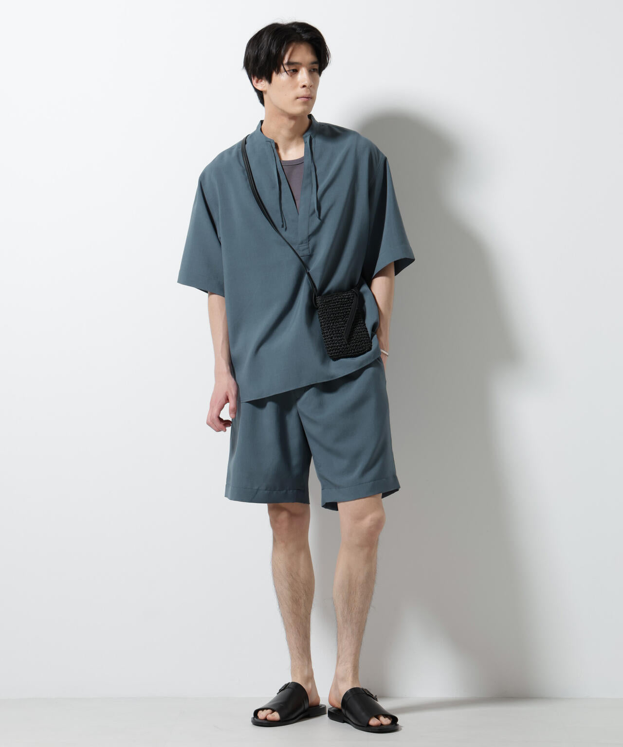 メランジドライイージーショートパンツ(セットアップ可) 6685228201