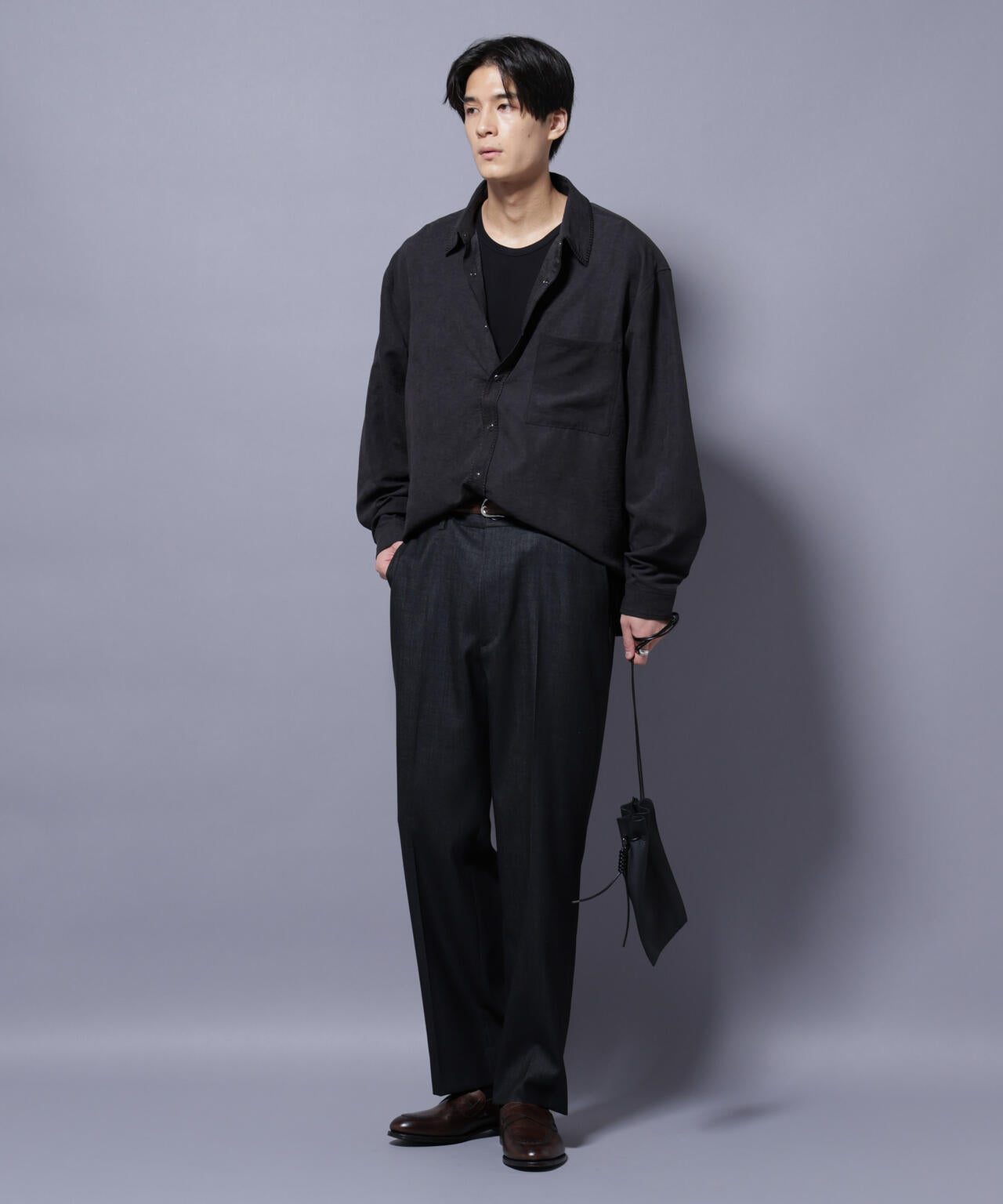 「N TROUSERS PREMIUM」ウールデニムストレートパンツ/STRETCH(セットアップ可) 6685229202