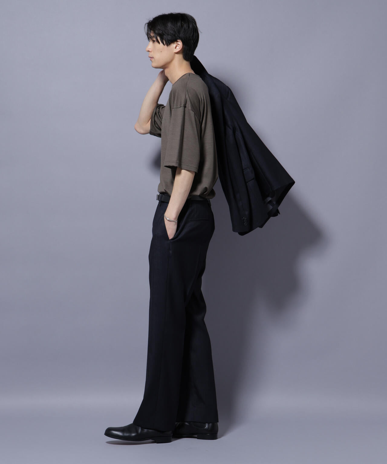 「N TROUSERS PREMIUM」ウールデニムストレートパンツ/STRETCH(セットアップ可) 6685229202