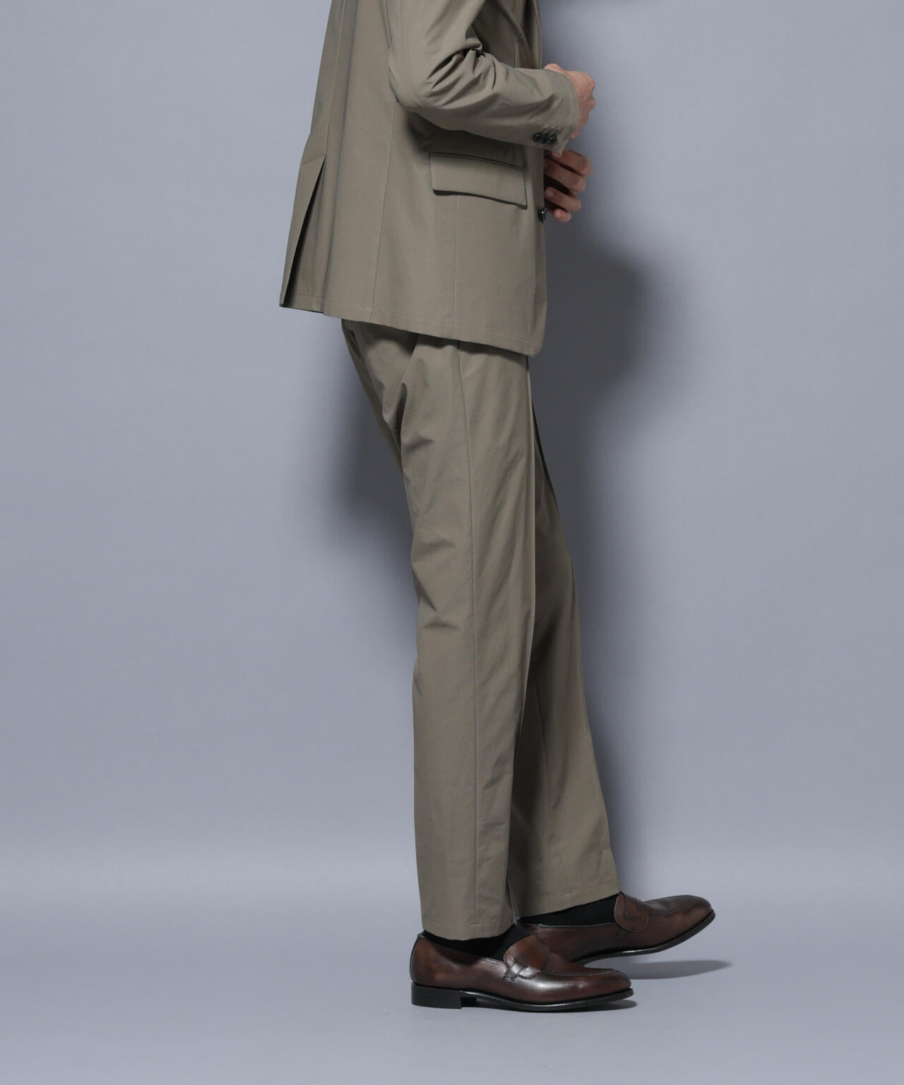 「N TROUSERS BASIC」TEXBRID(R) ツイルパンツ/ストレッチ・撥水(セットアップ可) 6685229203