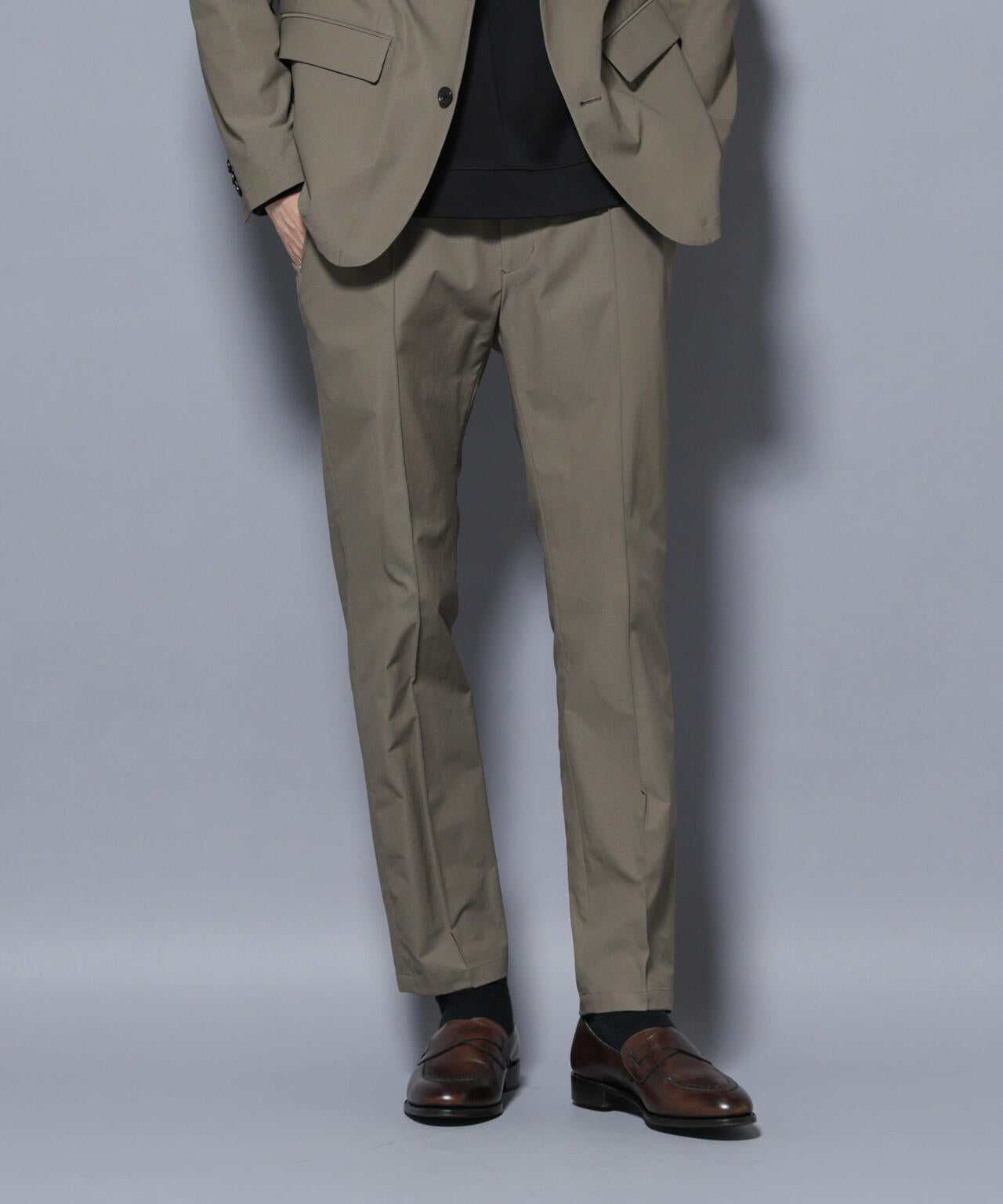 「N TROUSERS BASIC」TEXBRID(R) ツイルパンツ/ストレッチ・撥水(セットアップ可) 6685229203