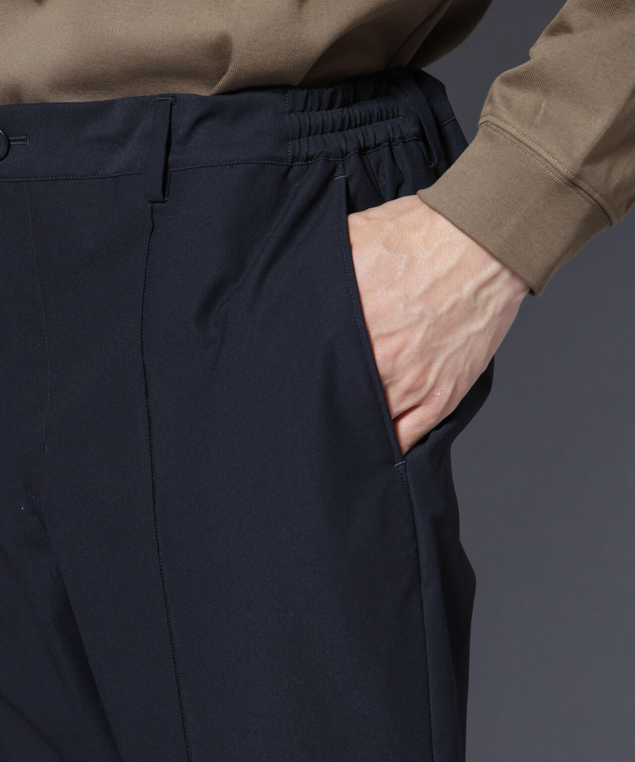 「N TROUSERS BASIC」SizeMoreTEXBRID(R)ストレッチパンツ(セットアップ可) 6685229204