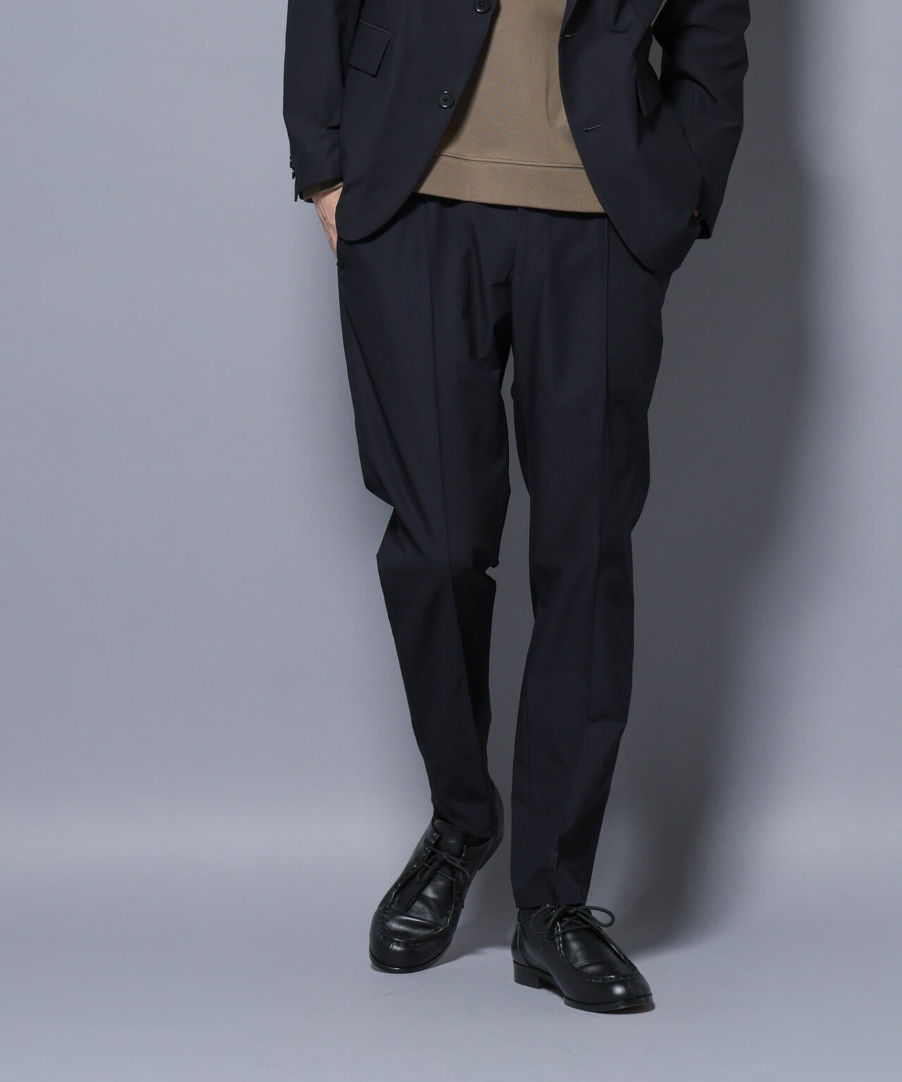 「N TROUSERS BASIC」SizeMoreTEXBRID(R)ストレッチパンツ(セットアップ可) 6685229204