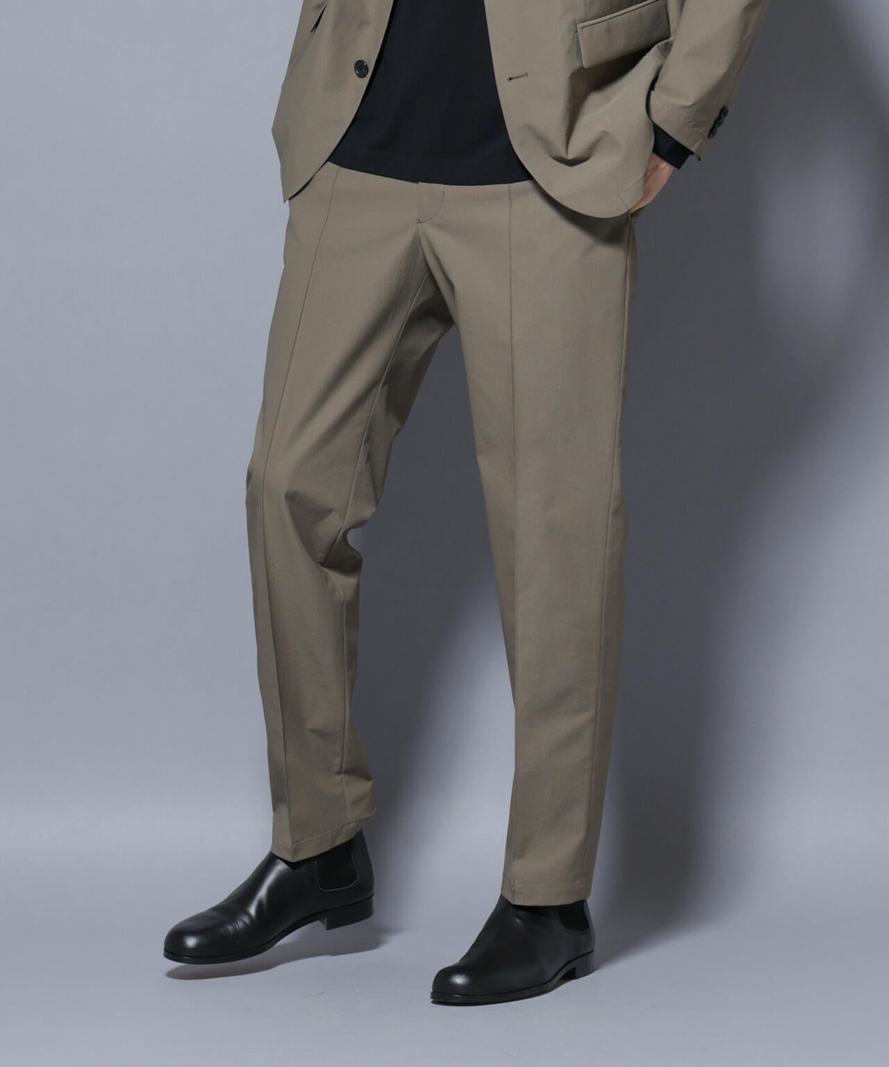 「N TROUSERS BASIC」SizeMoreTEXBRID(R)ストレッチパンツ(セットアップ可) 6685229204