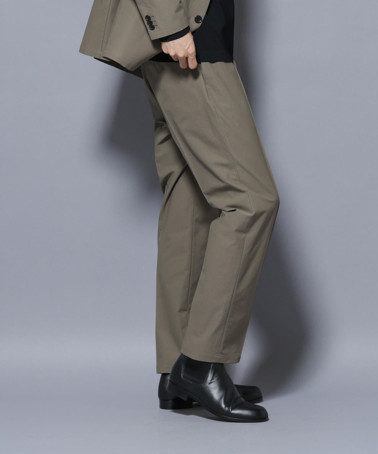 「N TROUSERS BASIC」SizeMoreTEXBRID(R)ストレッチパンツ(セットアップ可) 6685229204