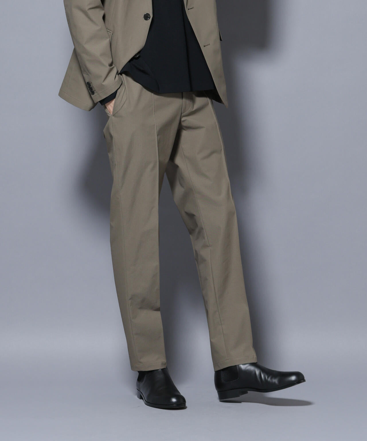 「N TROUSERS BASIC」SizeMoreTEXBRID(R)ストレッチパンツ(セットアップ可) 6685229204
