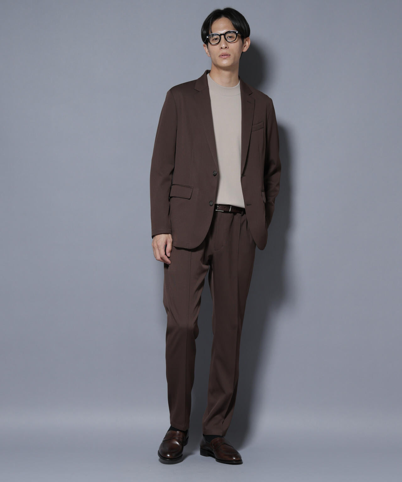 「N TROUSERS BASIC」 シャドーストライプパンツ(セットアップ可) 6685229205