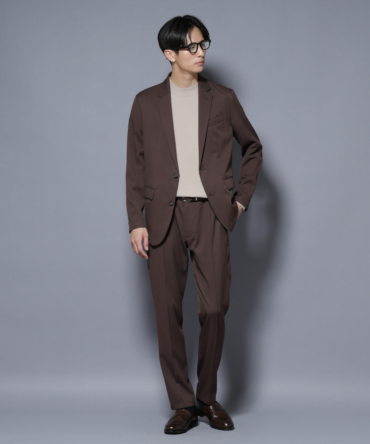 「N TROUSERS BASIC」 シャドーストライプパンツ(セットアップ可) 6685229205
