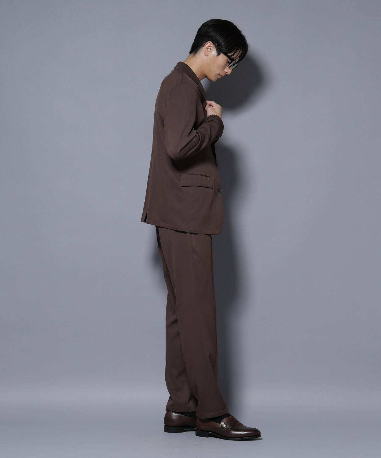 「N TROUSERS BASIC」 シャドーストライプパンツ(セットアップ可) 6685229205