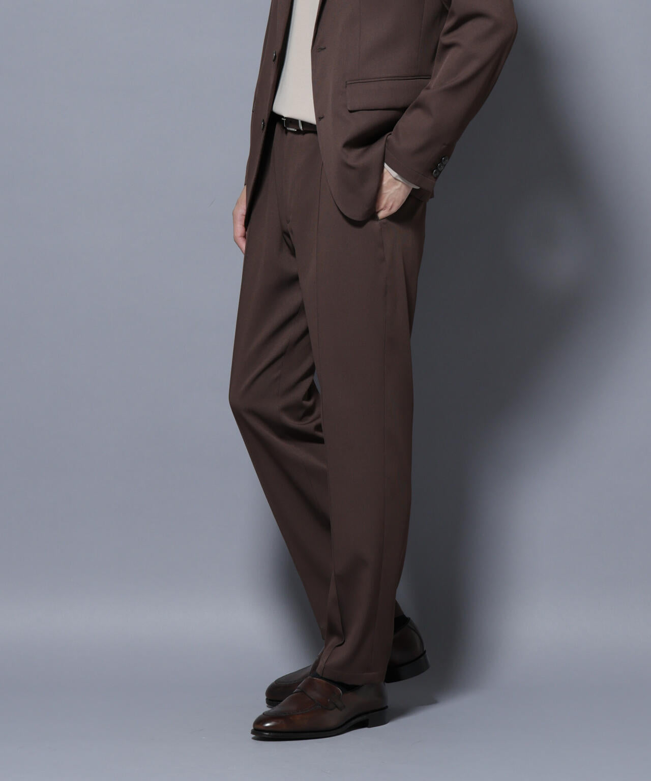 「N TROUSERS BASIC」 シャドーストライプパンツ(セットアップ可) 6685229205