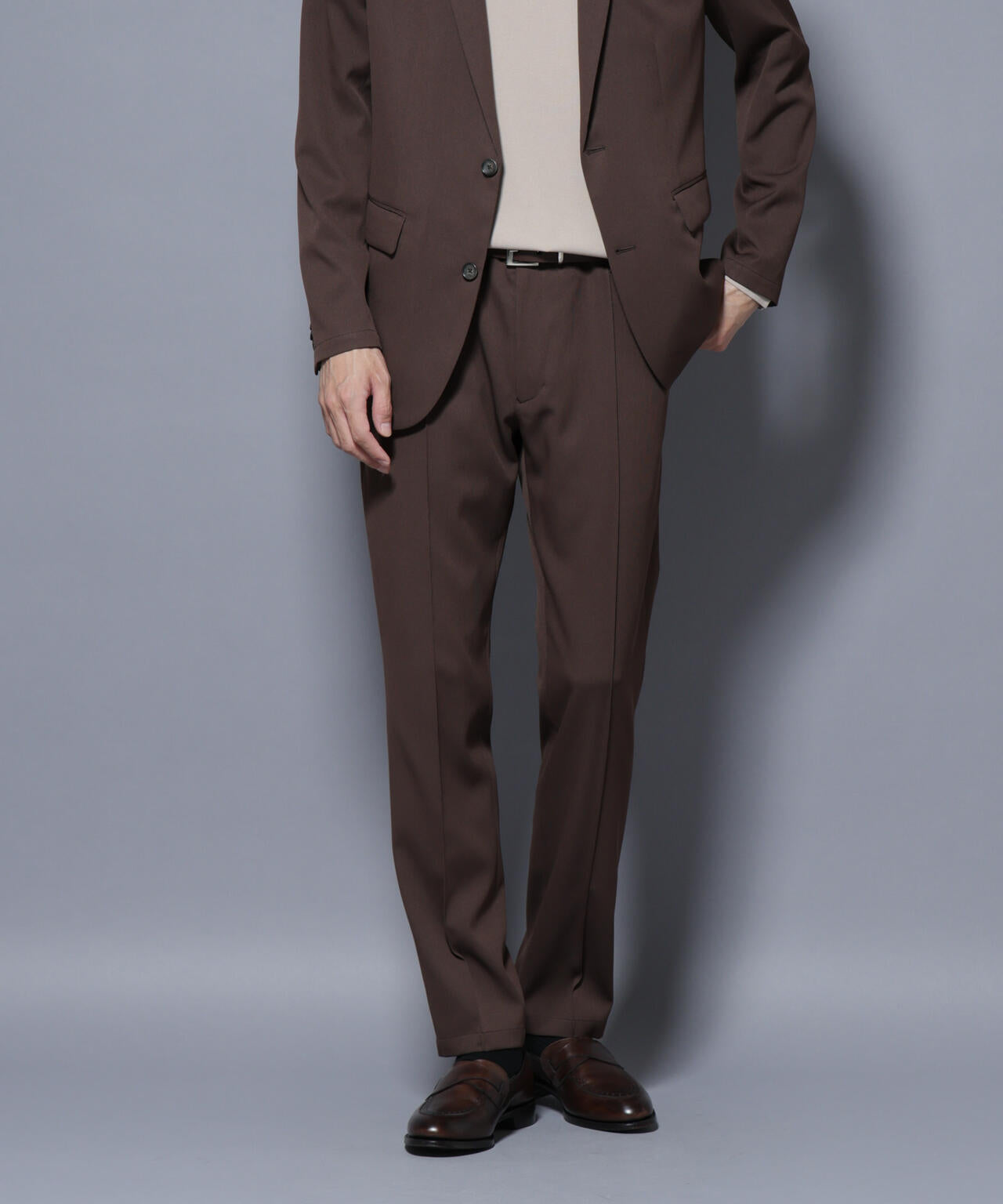 「N TROUSERS BASIC」 シャドーストライプパンツ(セットアップ可) 6685229205