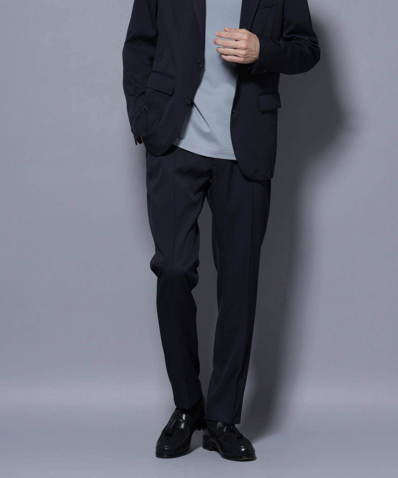 「N TROUSERS BASIC」 シャドーストライプパンツ(セットアップ可) 6685229205