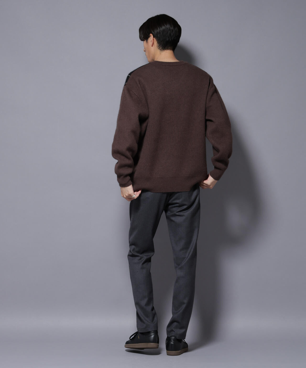 「N TROUSERS PREMIUM」RENU(R)ウール混洗えるサキソニーパンツ(セットアップ可) 6685229206