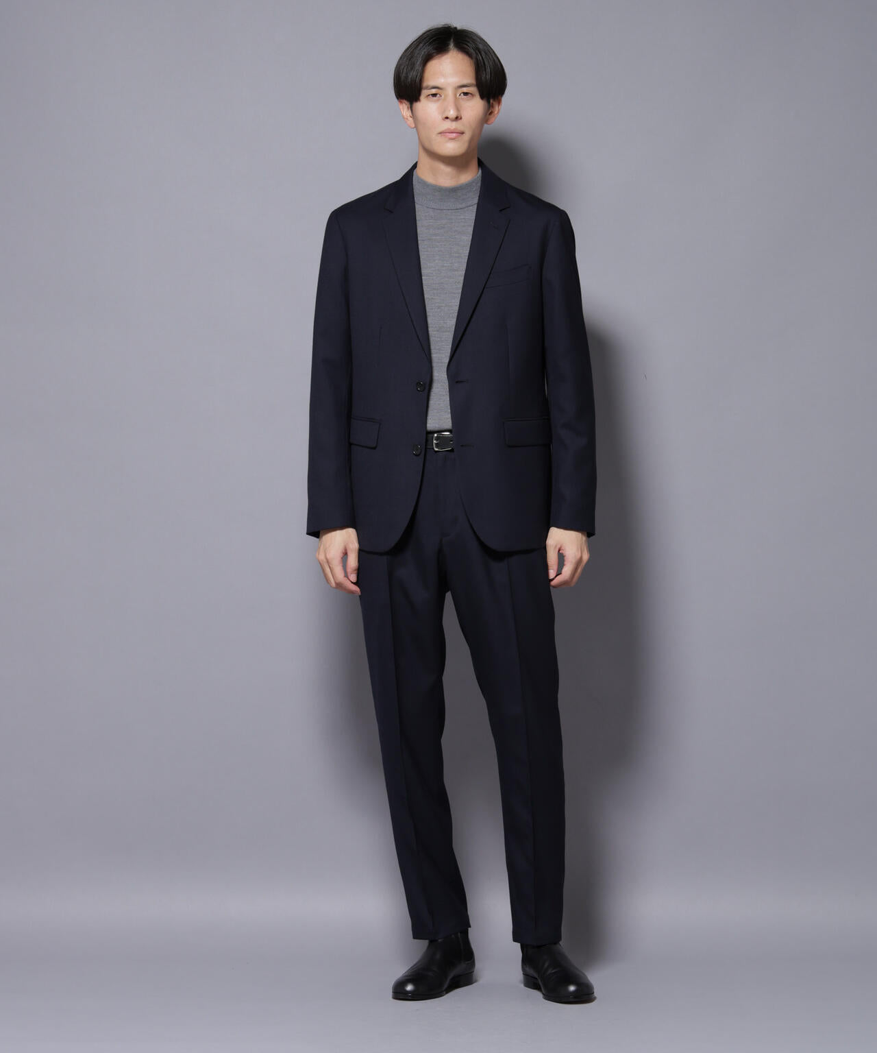 「N TROUSERS PREMIUM」RENU(R)ウール混洗えるサキソニーパンツ(セットアップ可) 6685229206