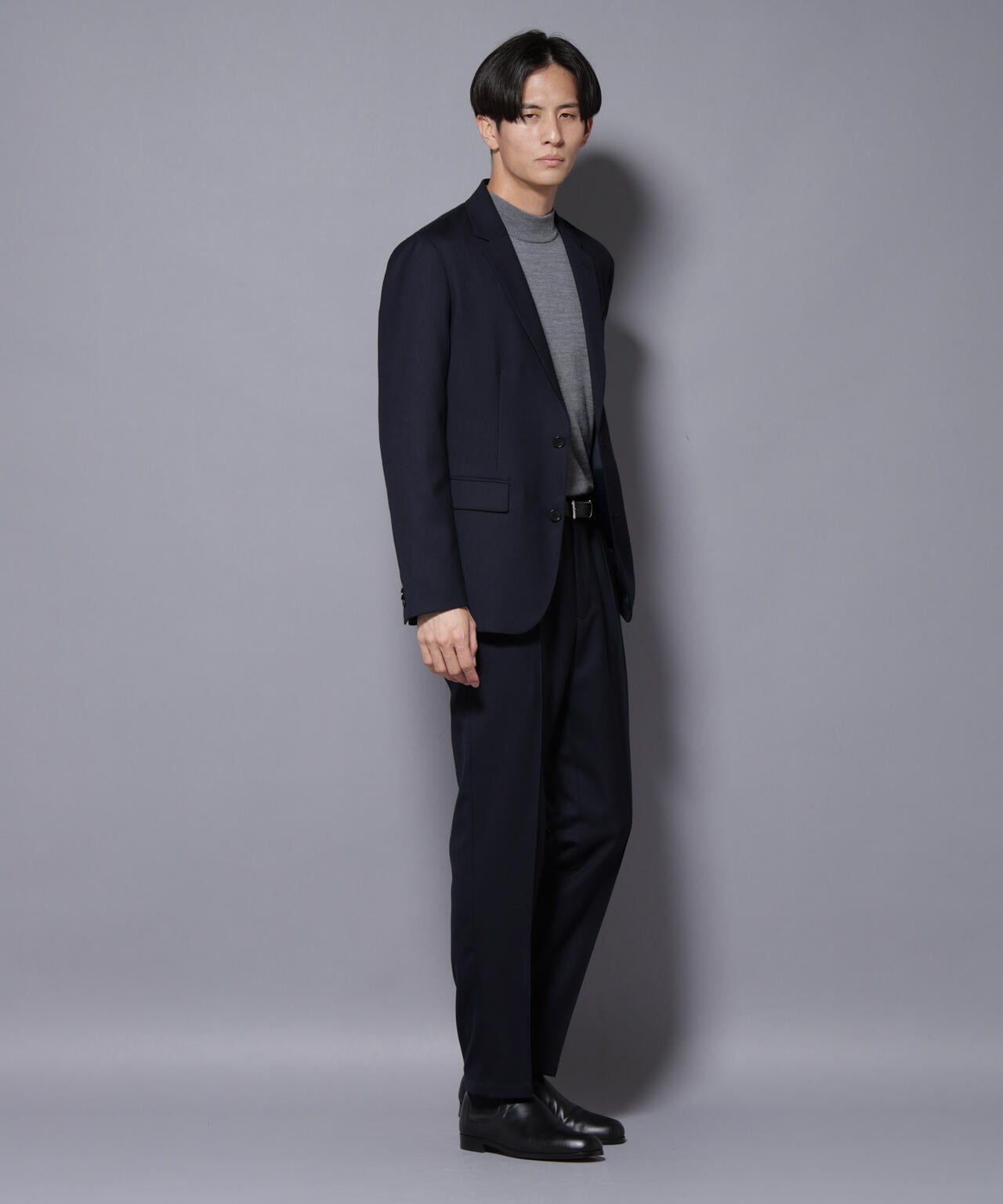 「N TROUSERS PREMIUM」RENU(R)ウール混洗えるサキソニーパンツ(セットアップ可) 6685229206