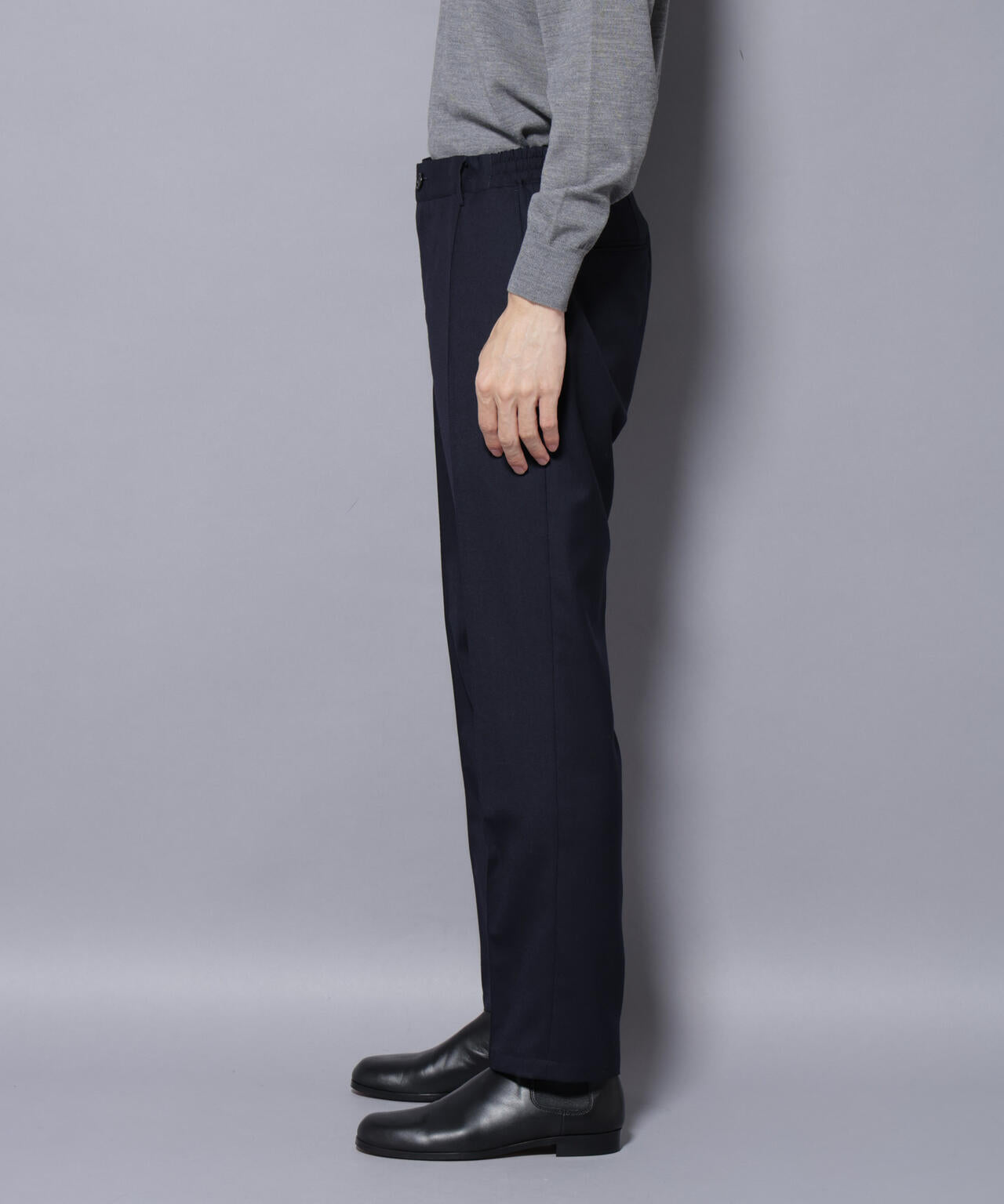 「N TROUSERS PREMIUM」RENU(R)ウール混洗えるサキソニーパンツ(セットアップ可) 6685229206