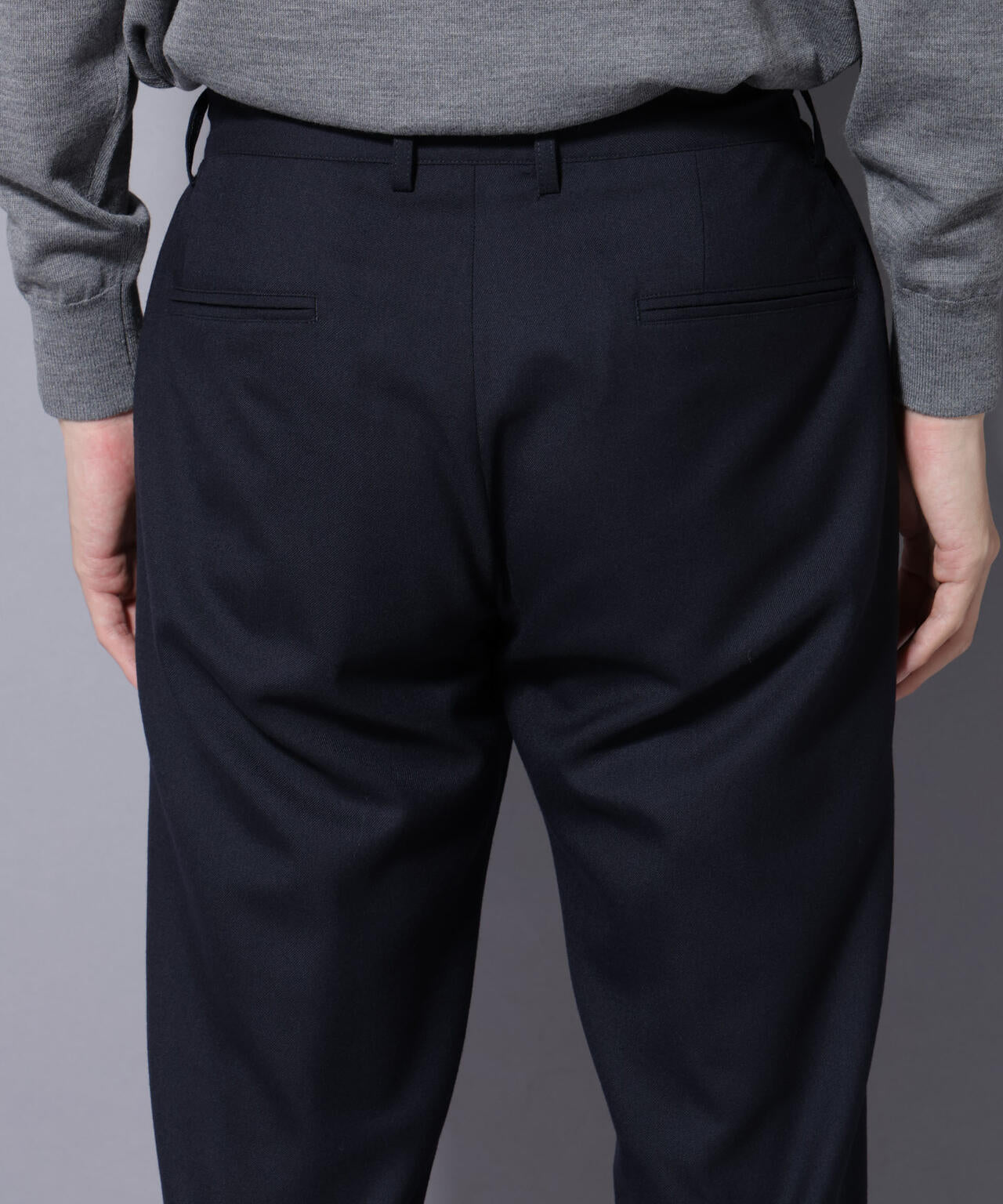 「N TROUSERS PREMIUM」RENU(R)ウール混洗えるサキソニーパンツ(セットアップ可) 6685229206