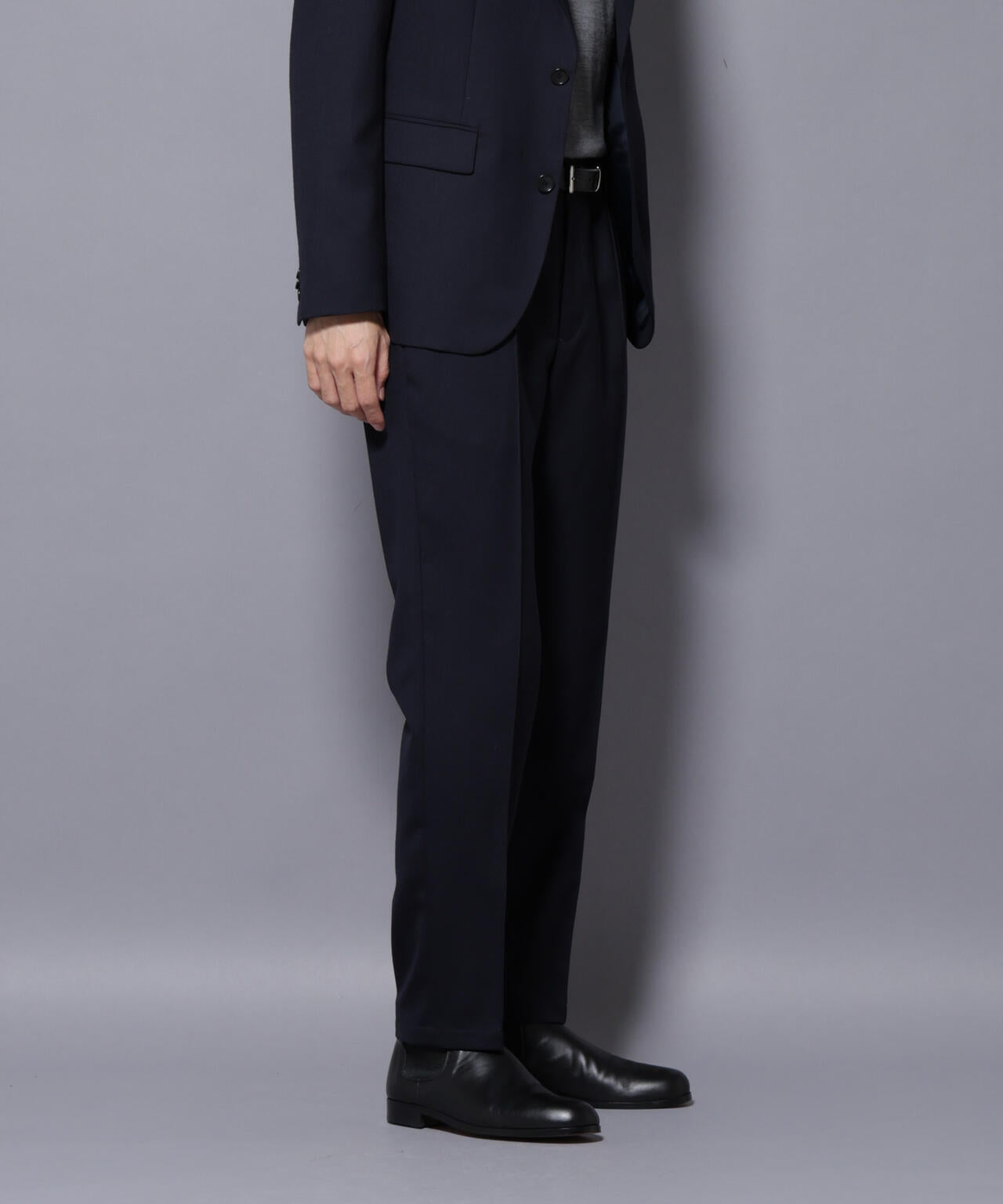 「N TROUSERS PREMIUM」RENU(R)ウール混洗えるサキソニーパンツ(セットアップ可) 6685229206