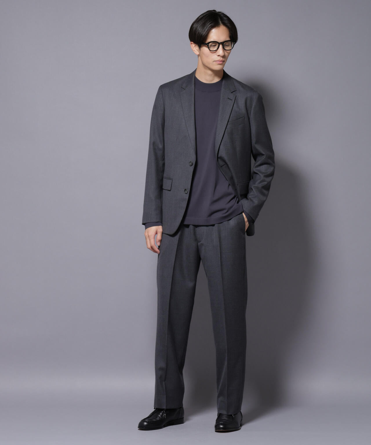 「N TROUSERS PREMIUM」RENU(R)洗えるサキソニーストレートパンツ 6685229208