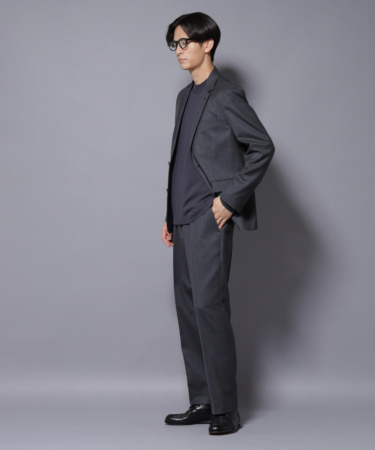 「N TROUSERS PREMIUM」RENU(R)洗えるサキソニーストレートパンツ 6685229208
