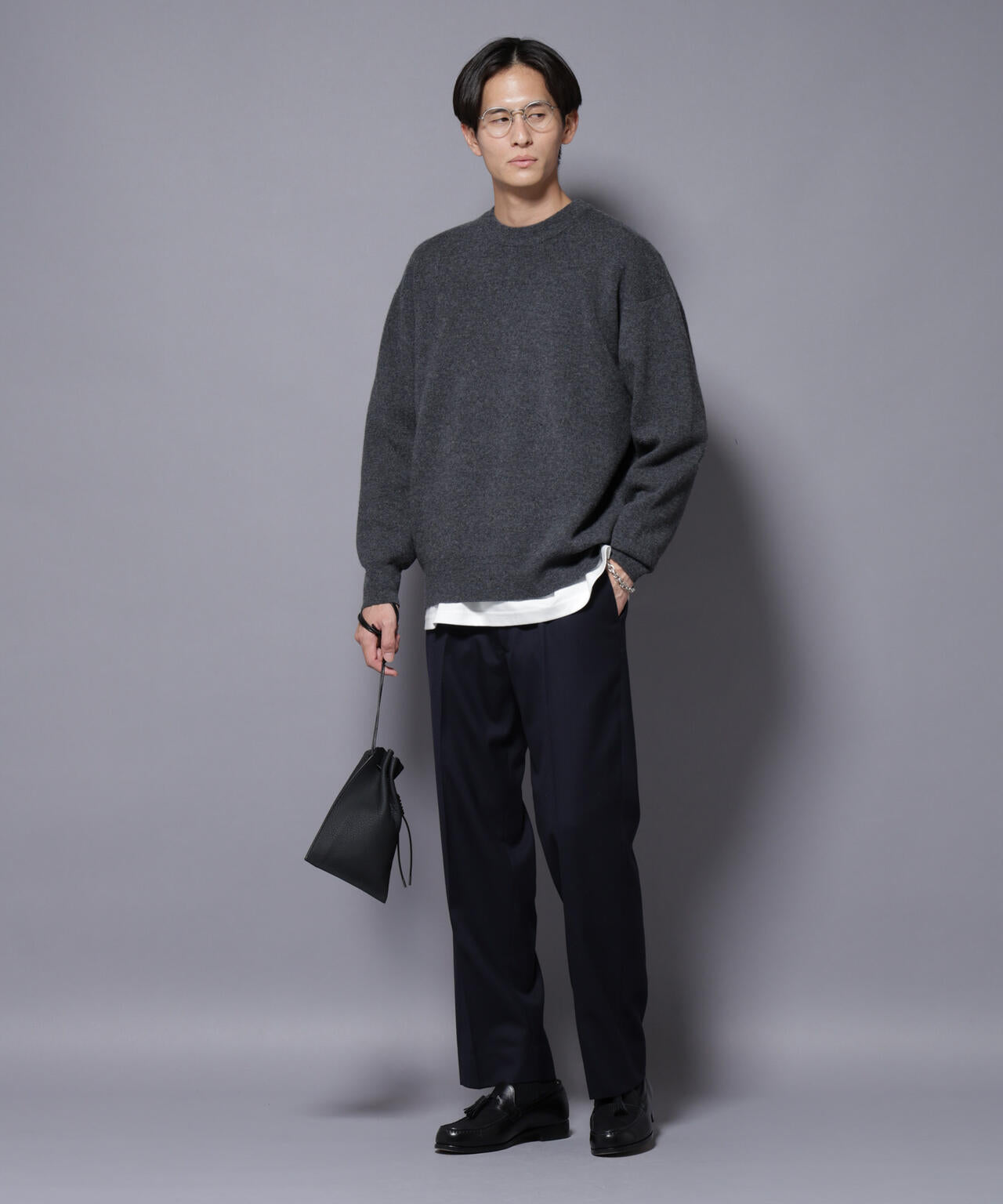 「N TROUSERS PREMIUM」RENU(R)洗えるサキソニーストレートパンツ 6685229208