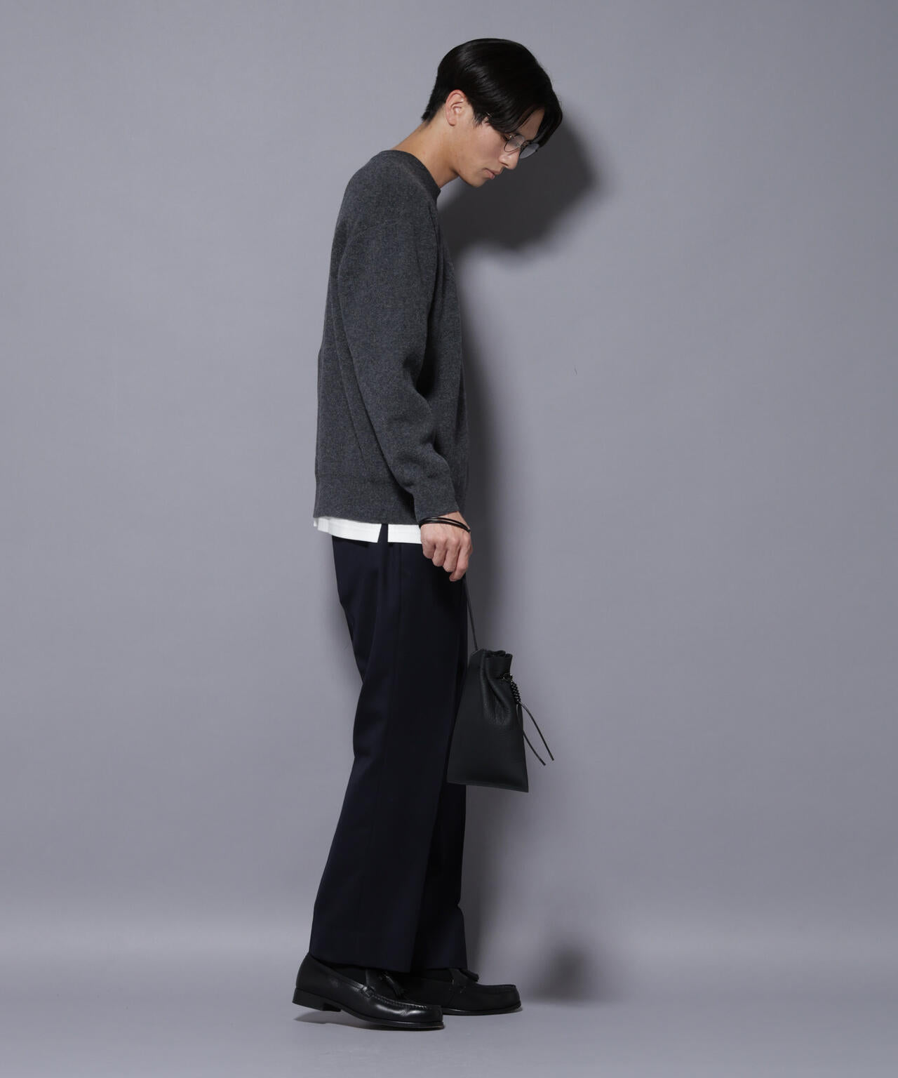 「N TROUSERS PREMIUM」RENU(R)洗えるサキソニーストレートパンツ 6685229208