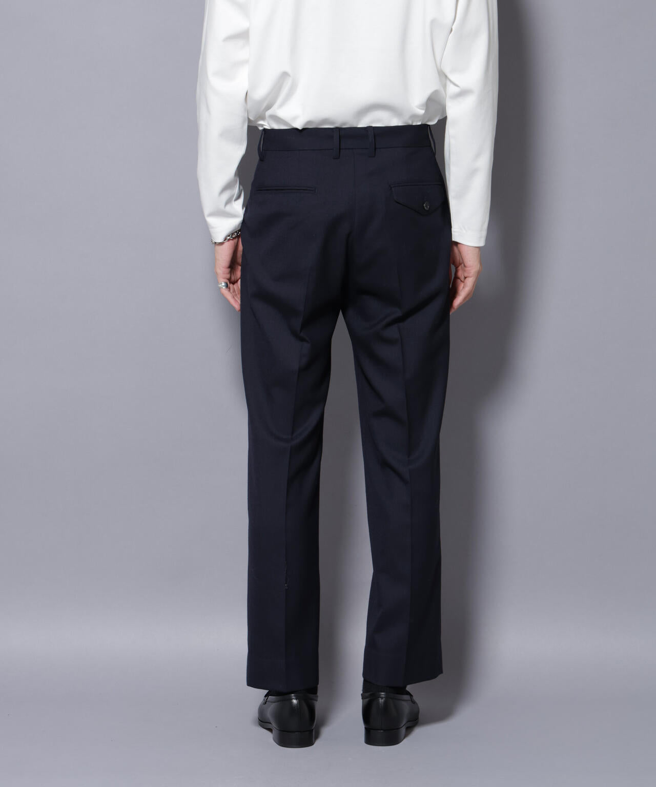 「N TROUSERS PREMIUM」RENU(R)洗えるサキソニーストレートパンツ 6685229208