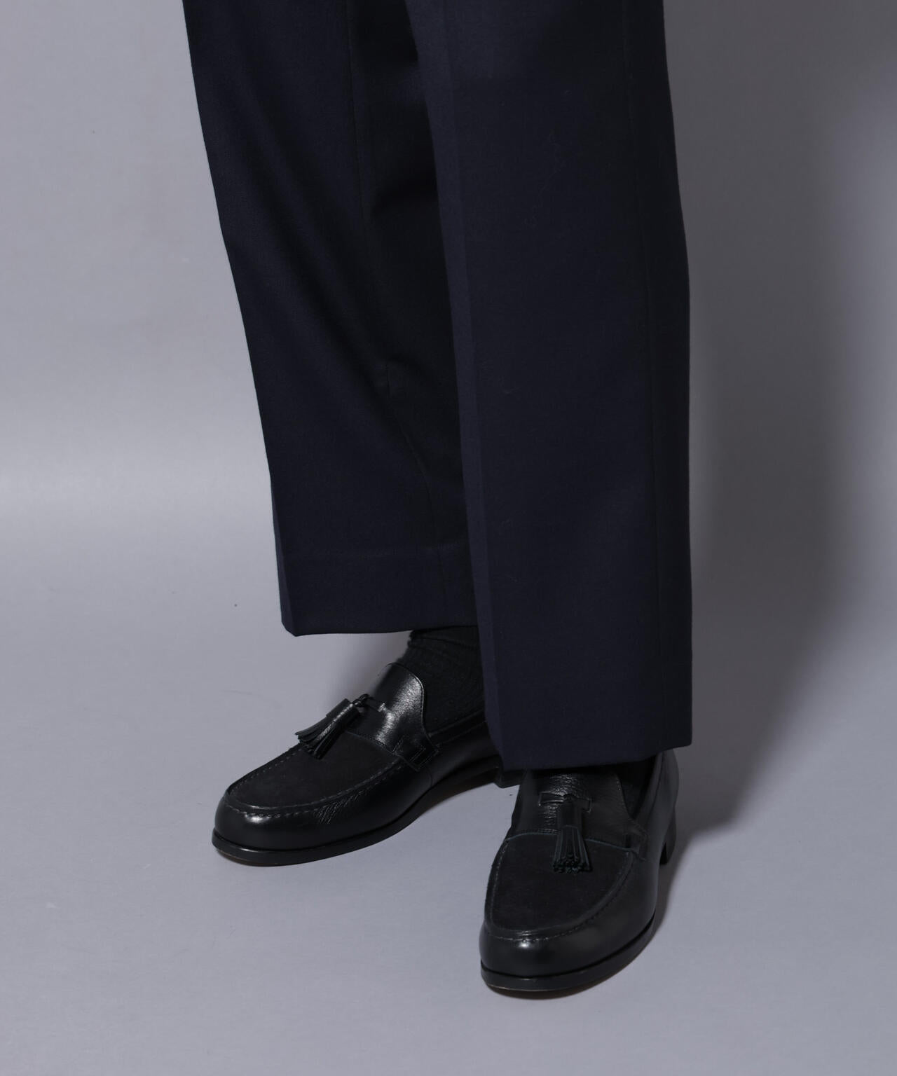 「N TROUSERS PREMIUM」RENU(R)洗えるサキソニーストレートパンツ 6685229208