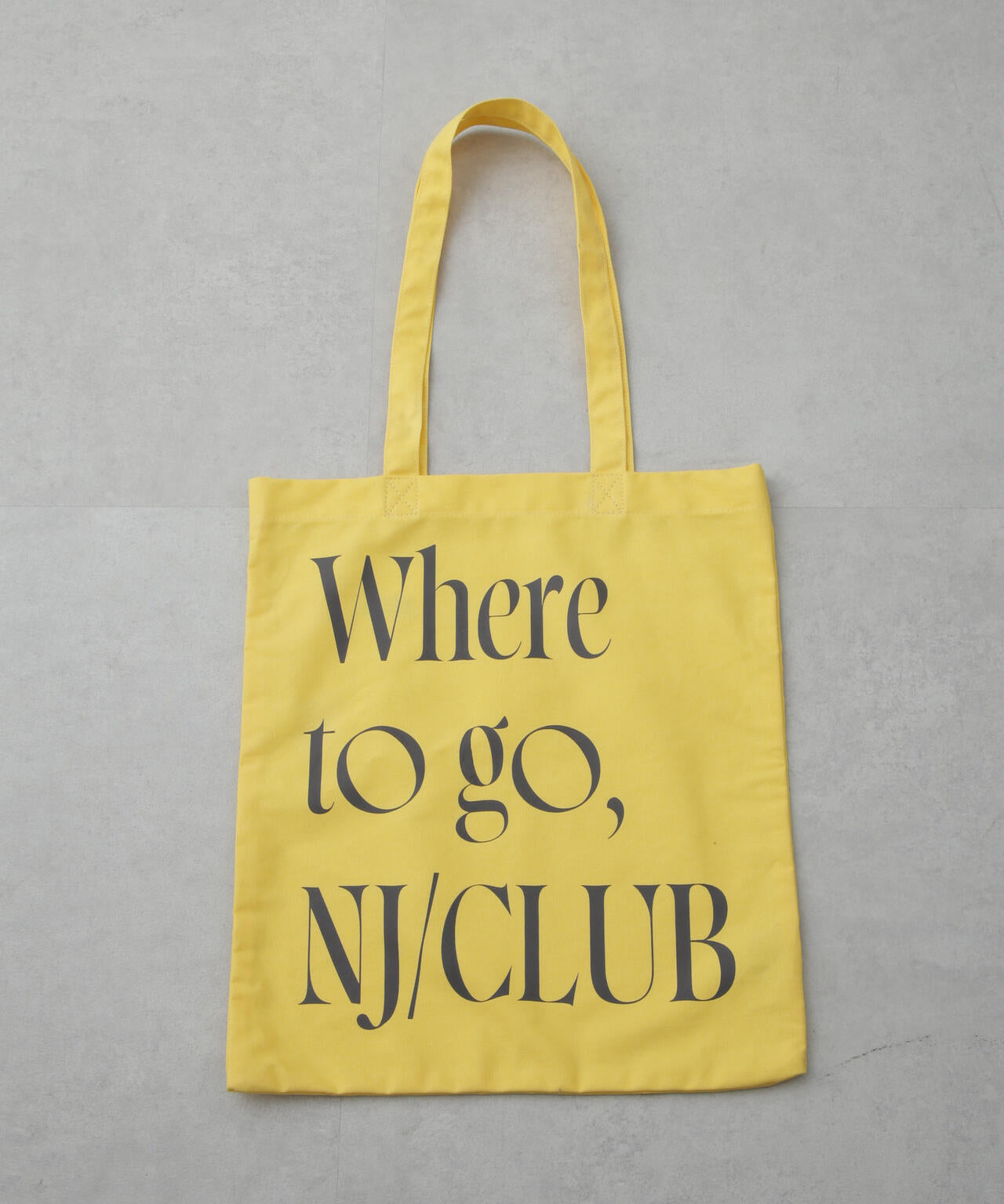 「NJ/CLUB」 グラフィックロゴトートバッグ 6685232206