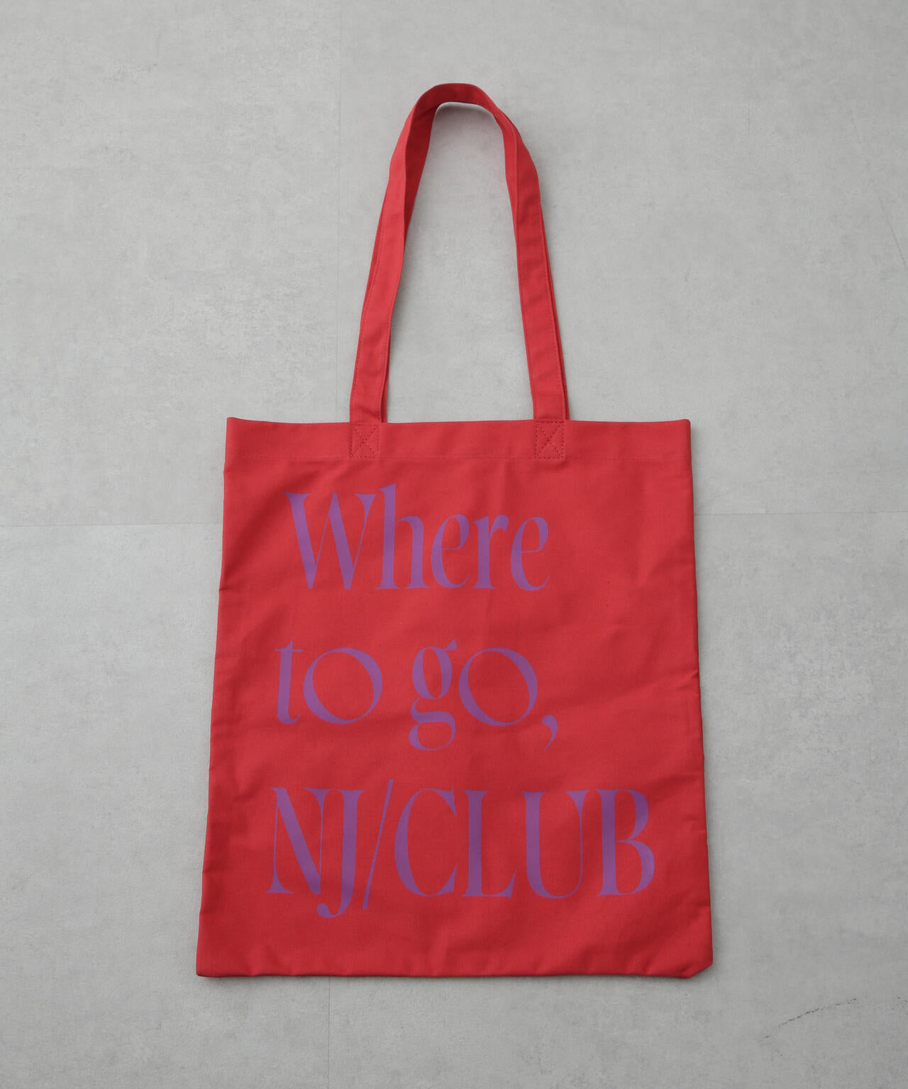 「NJ/CLUB」 グラフィックロゴトートバッグ 6685232206