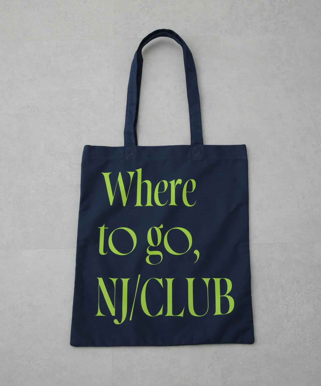 「NJ/CLUB」 グラフィックロゴトートバッグ 6685232206