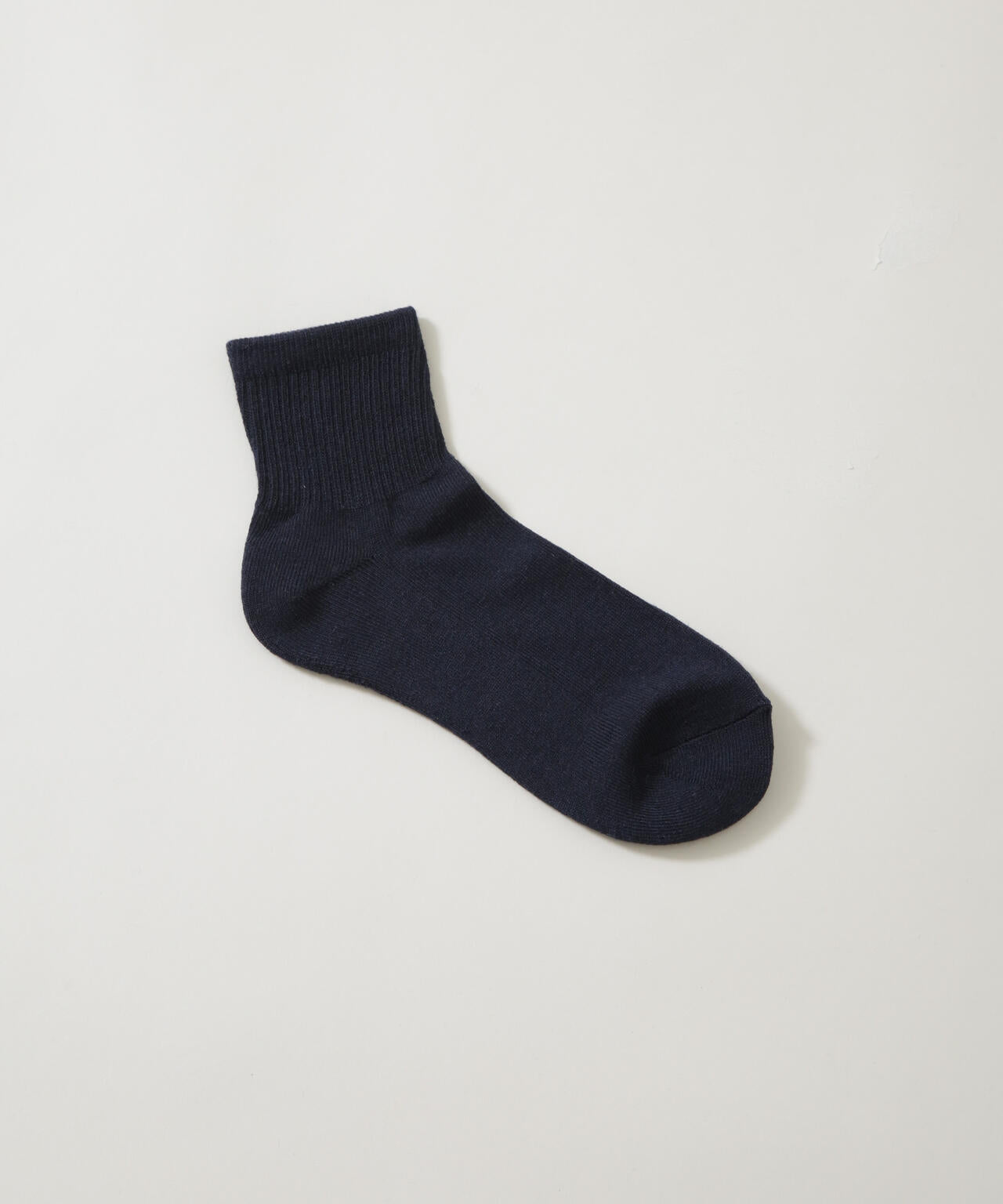 「NJ/CLUB」 クォーターリブロゴ刺繍ソックス 6685251202