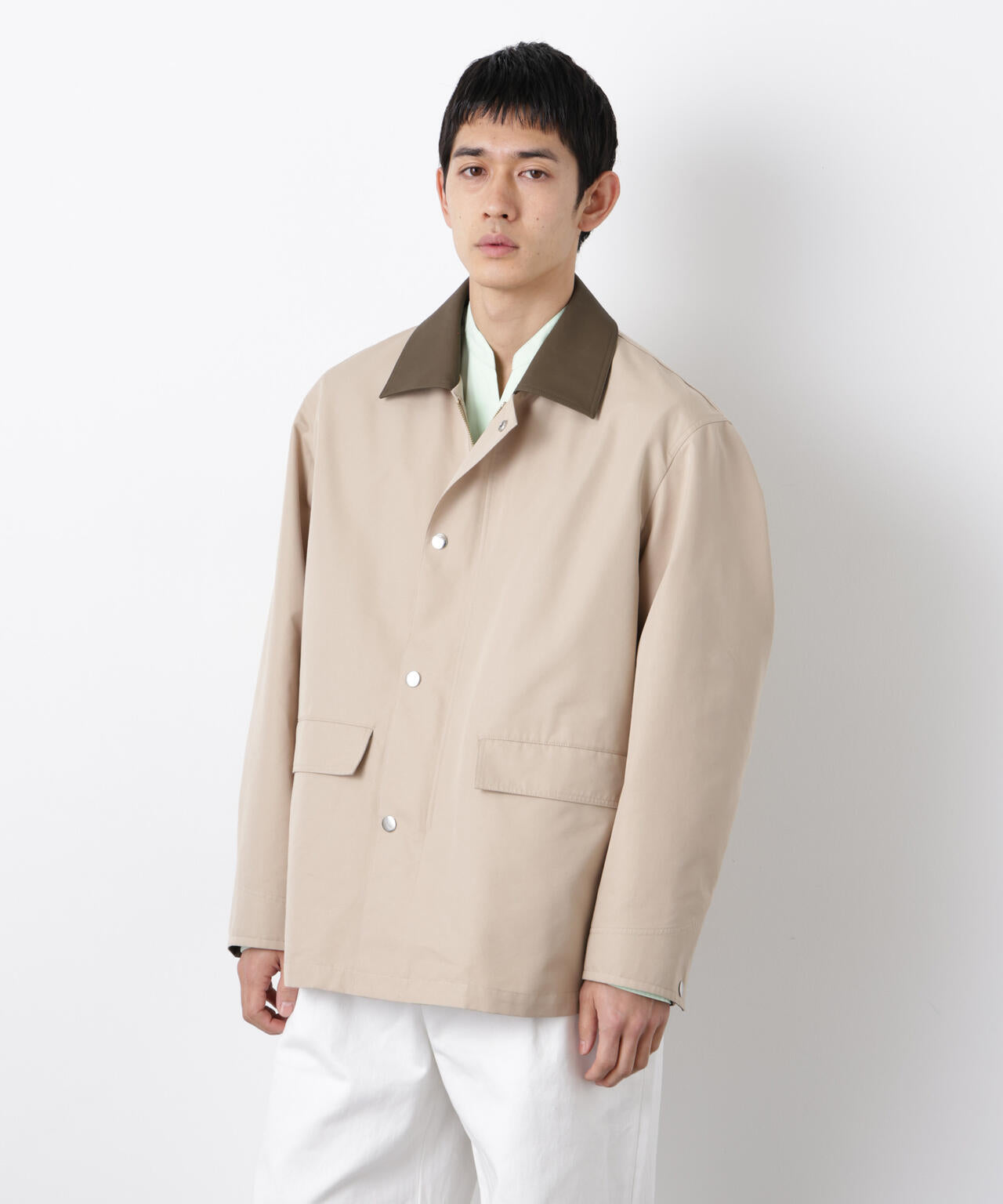 オーバージャケット「WARP PRINT」ライニング/撥水 6686111203