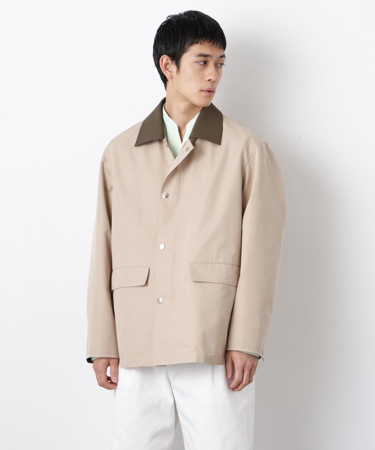 オーバージャケット「WARP PRINT」ライニング/撥水 6686111203