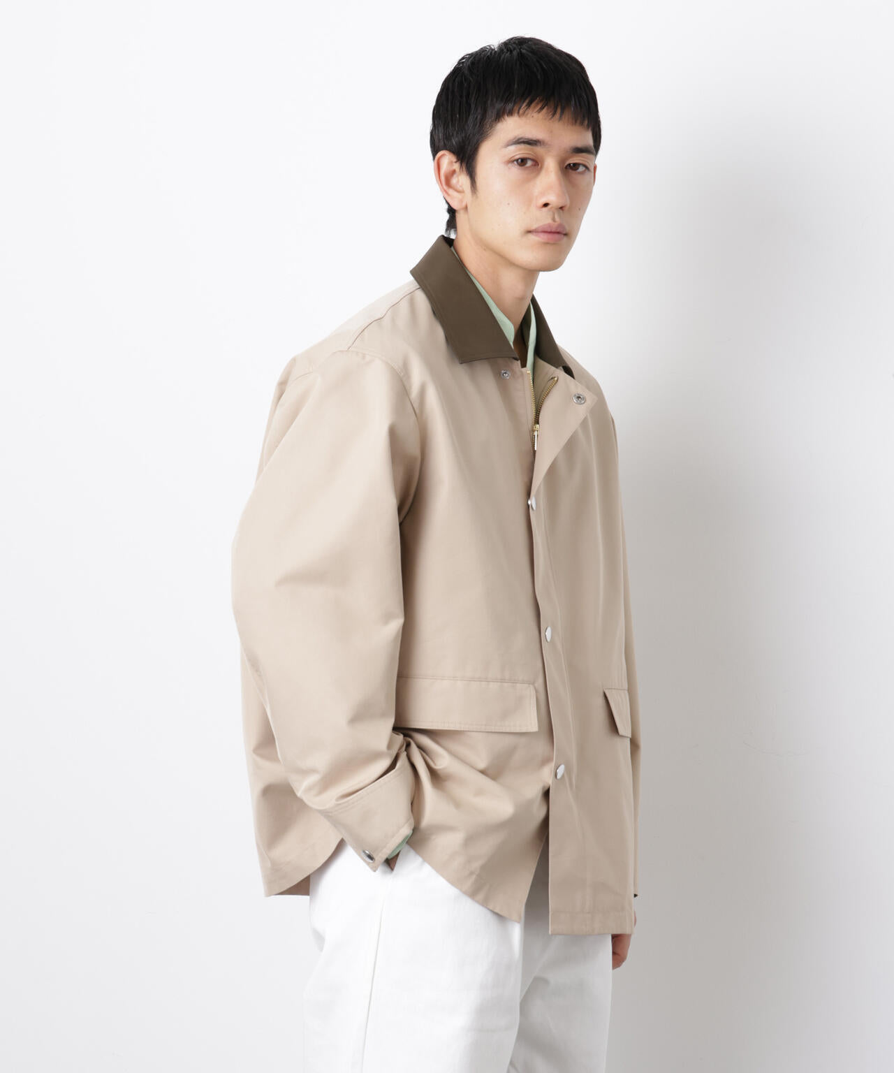 オーバージャケット「WARP PRINT」ライニング/撥水 6686111203