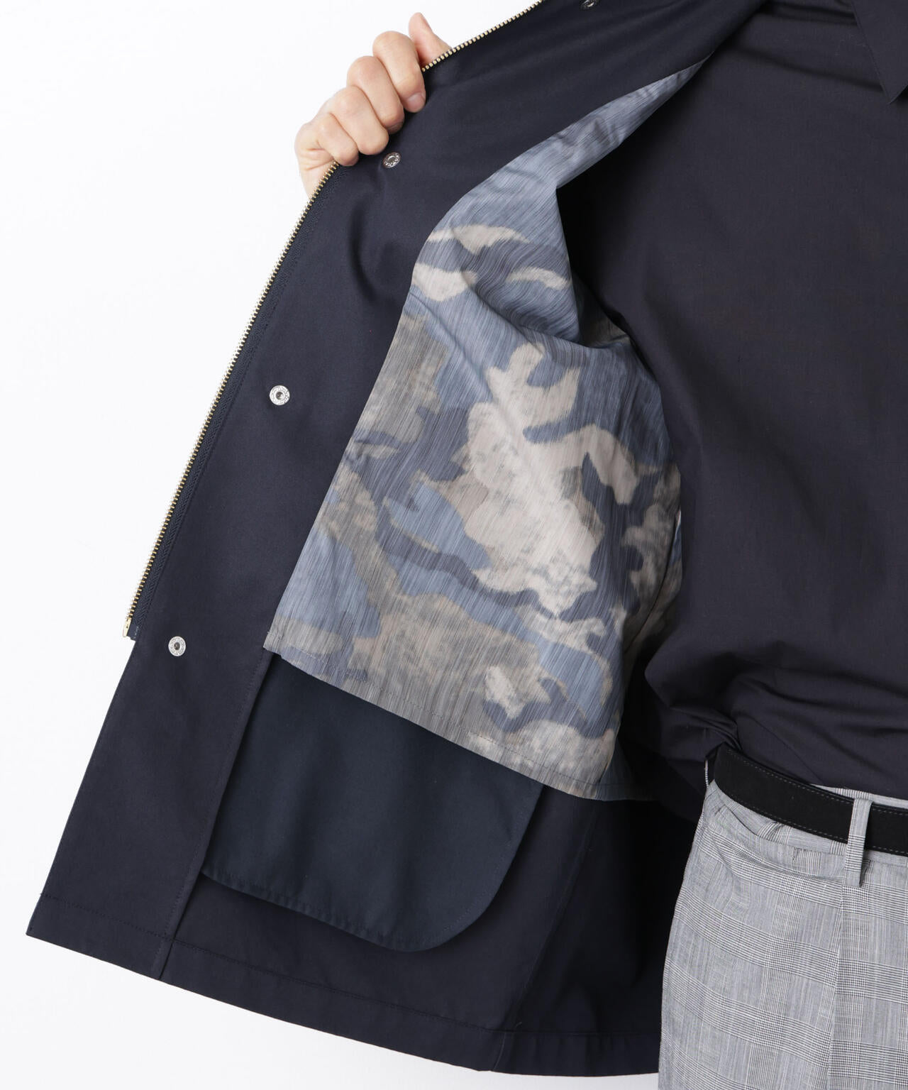 オーバージャケット「WARP PRINT」ライニング/撥水 6686111203
