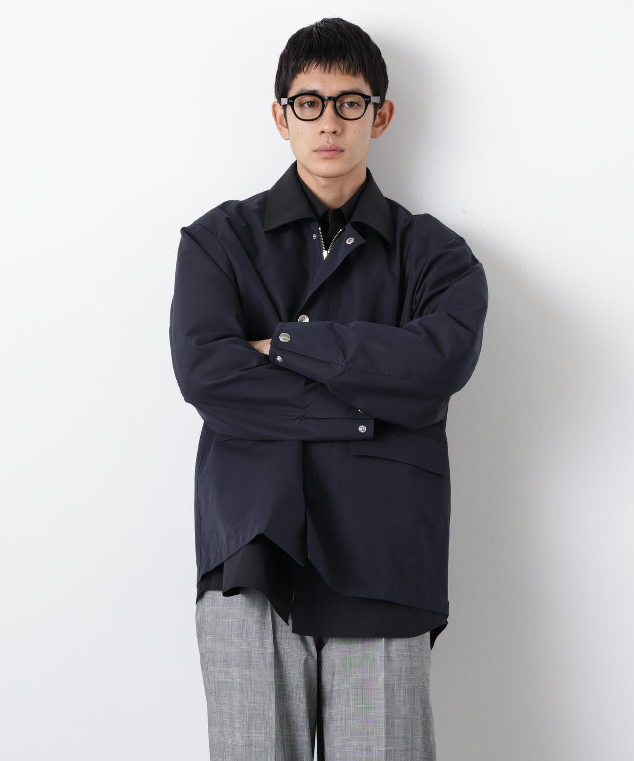 オーバージャケット「WARP PRINT」ライニング/撥水 6686111203