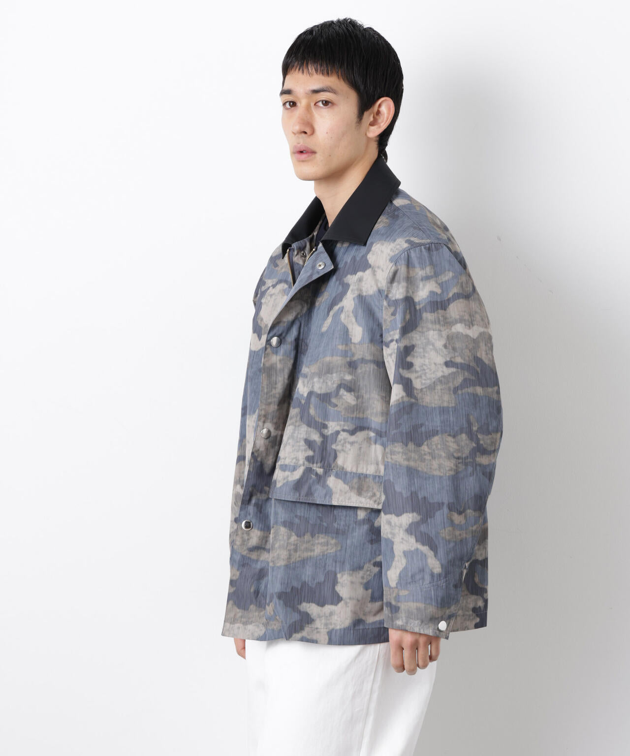 オーバージャケット「WARP PRINT」ライニング/撥水 6686111203