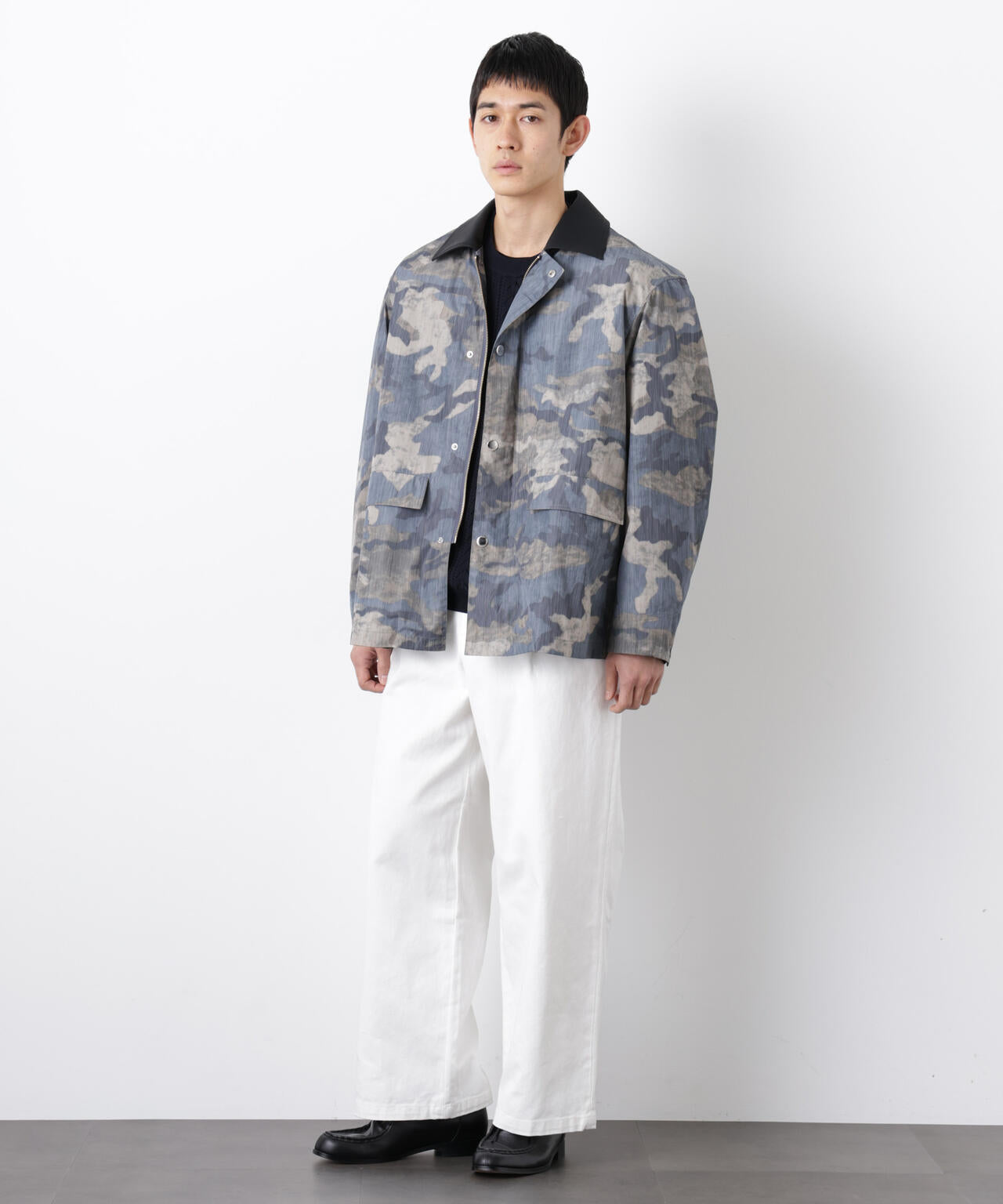 オーバージャケット「WARP PRINT」ライニング/撥水 6686111203