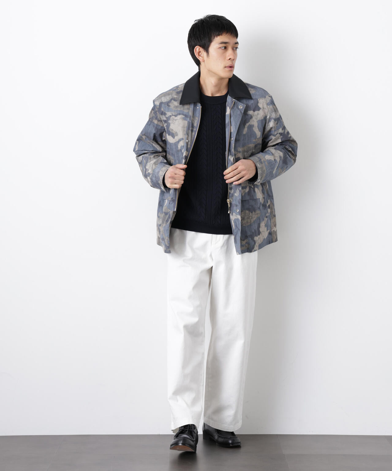 オーバージャケット「WARP PRINT」ライニング/撥水 6686111203