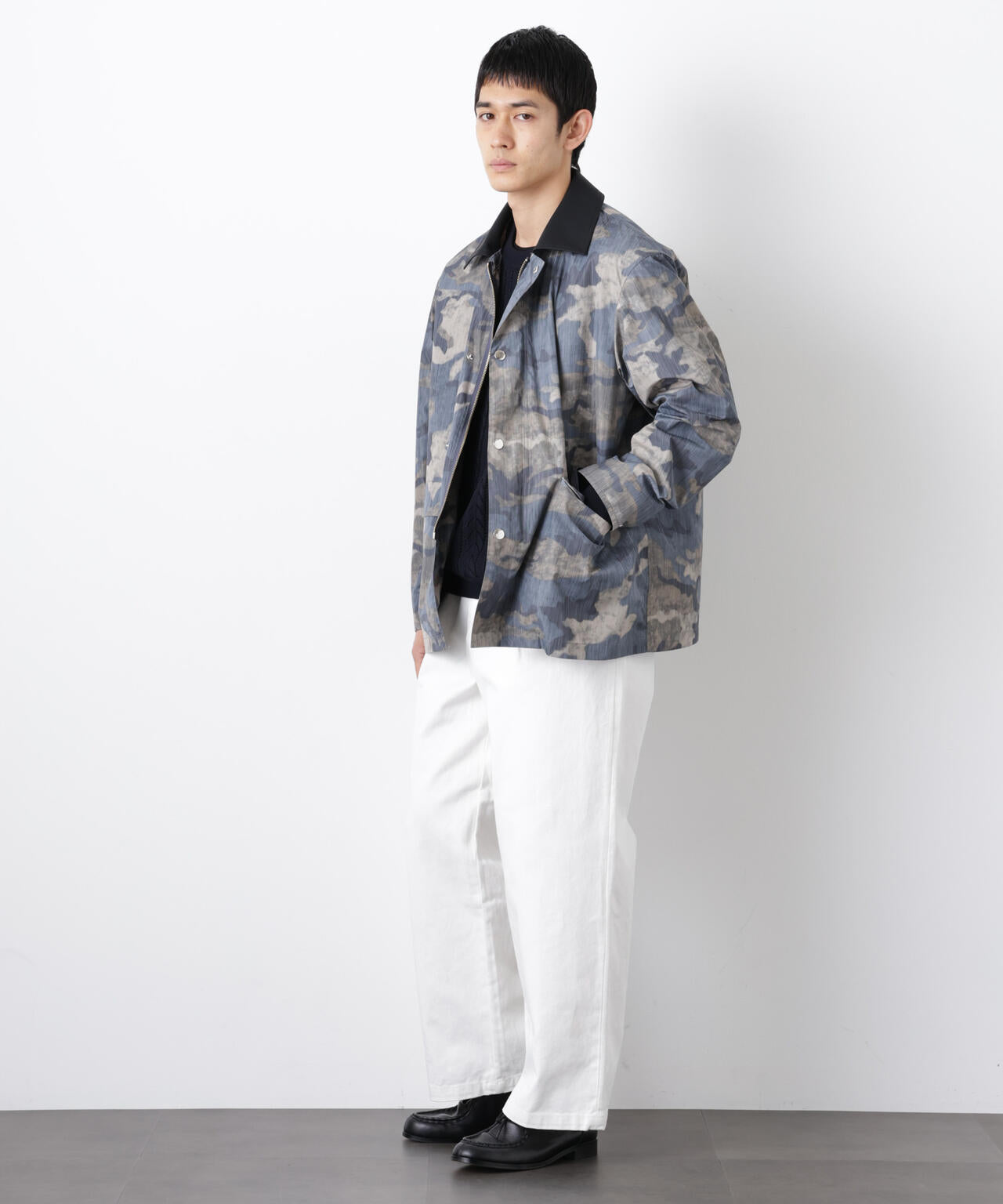 オーバージャケット「WARP PRINT」ライニング/撥水 6686111203