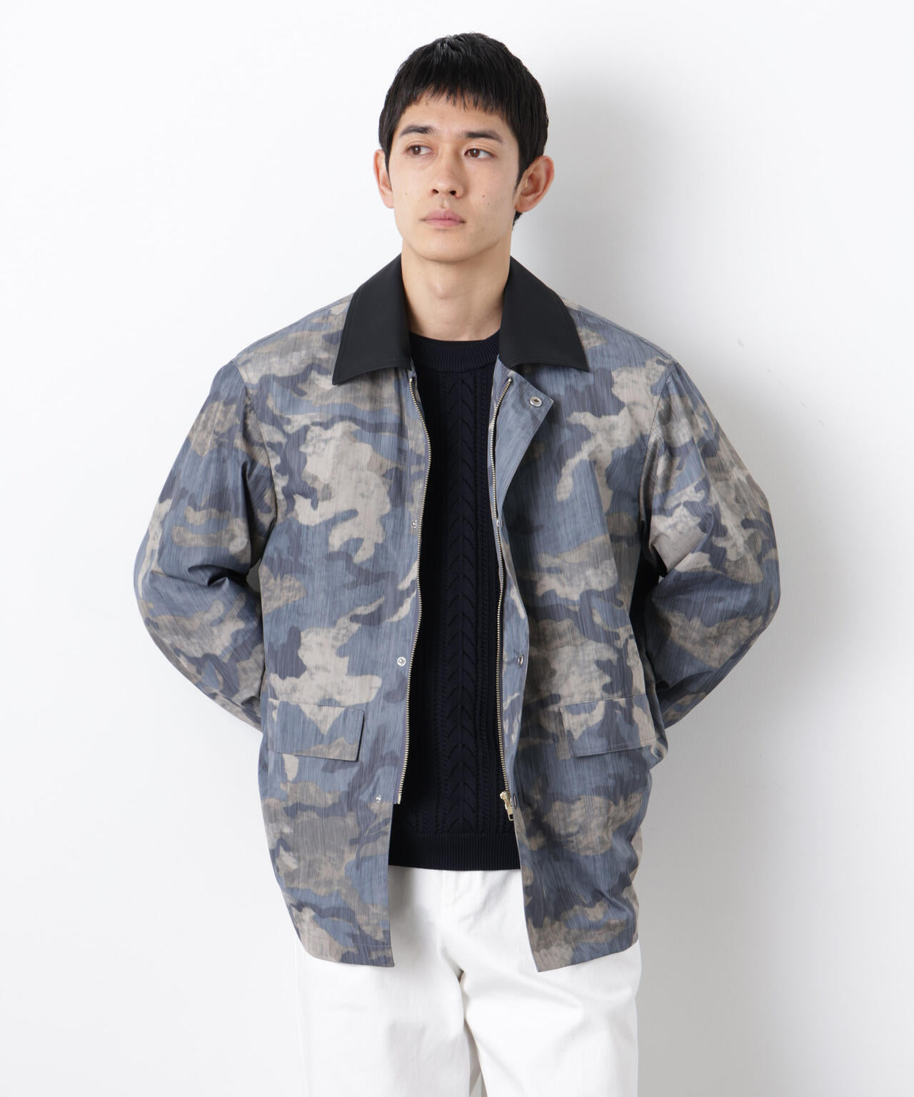 オーバージャケット「WARP PRINT」ライニング/撥水 6686111203