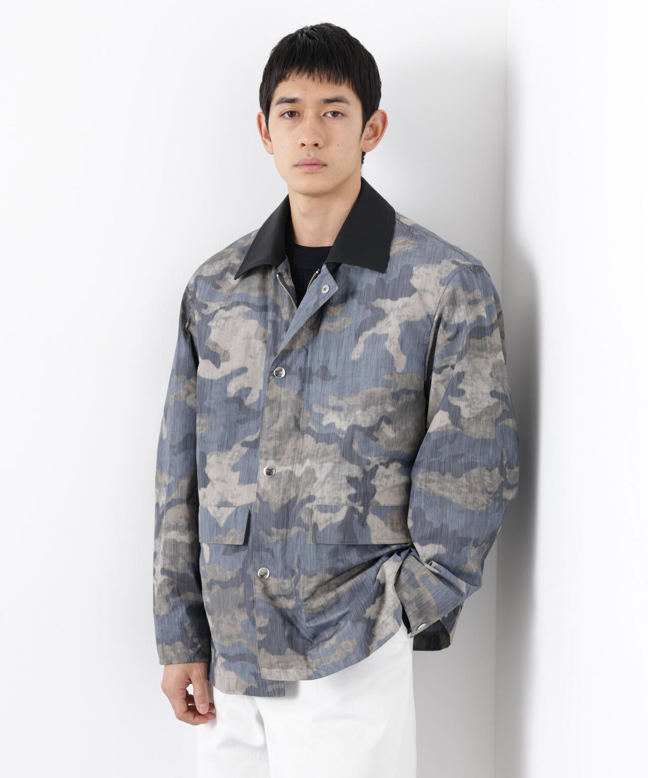 オーバージャケット「WARP PRINT」ライニング/撥水 6686111203