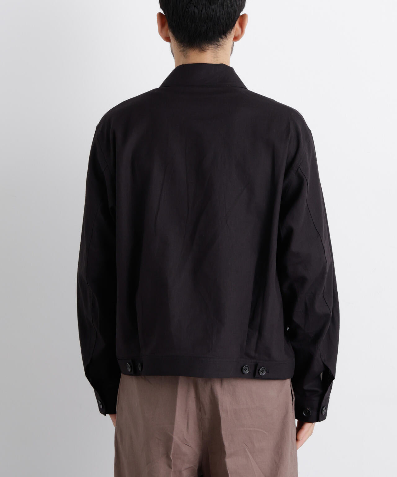 「FRENCH LINEN」リネンコットンシャツブルゾン 6686112202