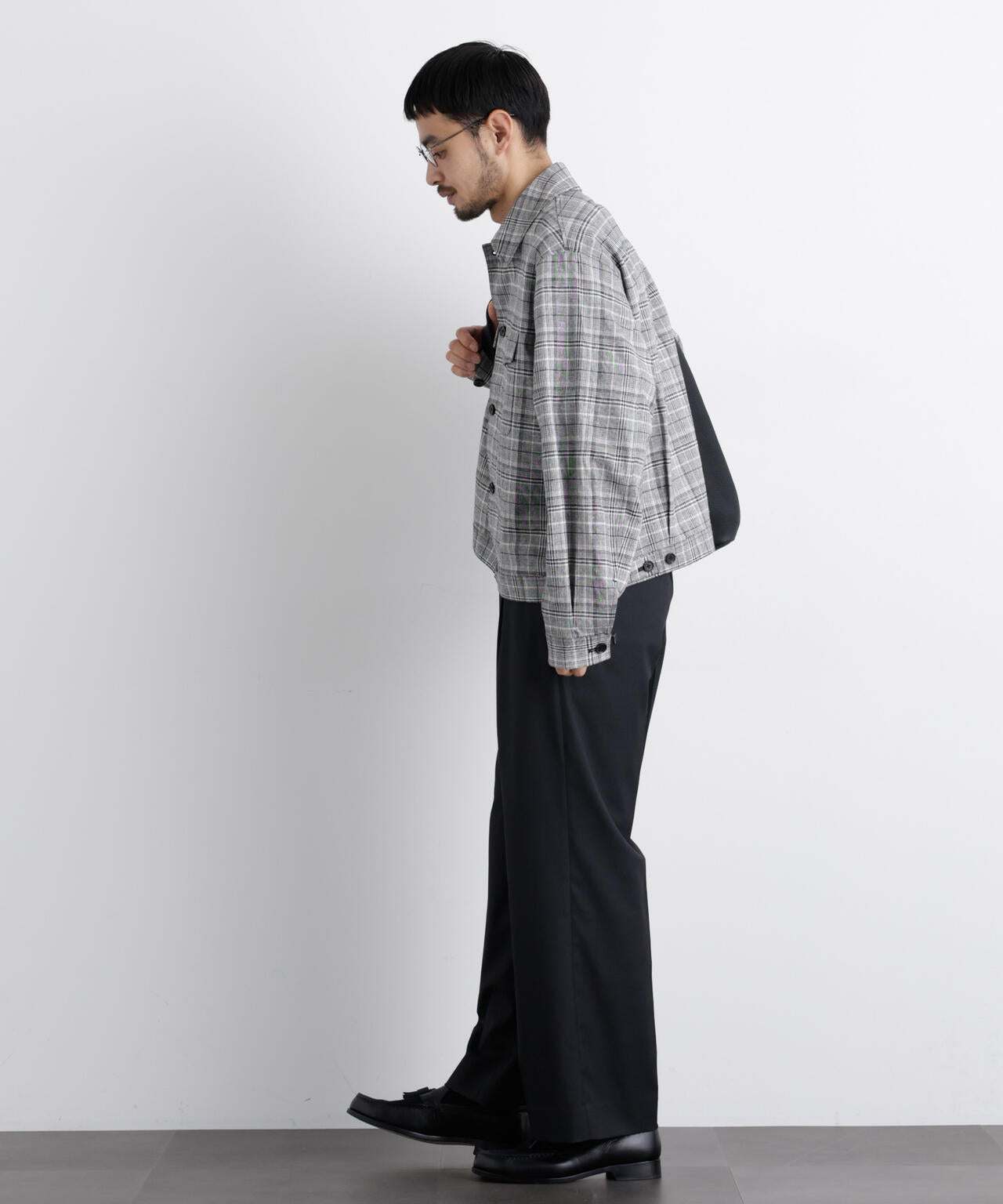 「FRENCH LINEN」リネンコットンシャツブルゾン 6686112202